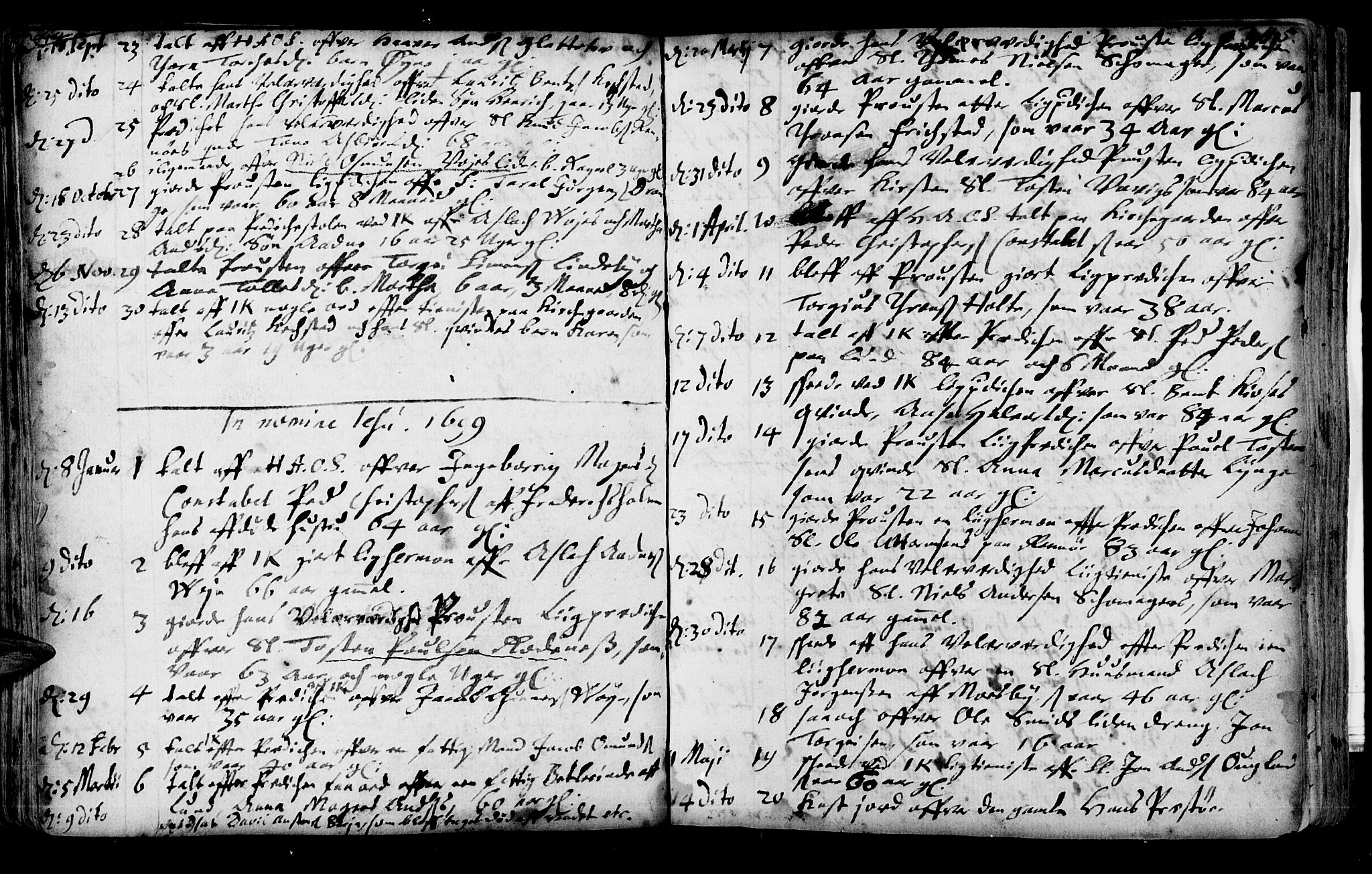 Oddernes sokneprestkontor, SAK/1111-0033/F/Fa/Faa/L0001: Parish register (official) no. A 1, 1692-1718, p. 244-245