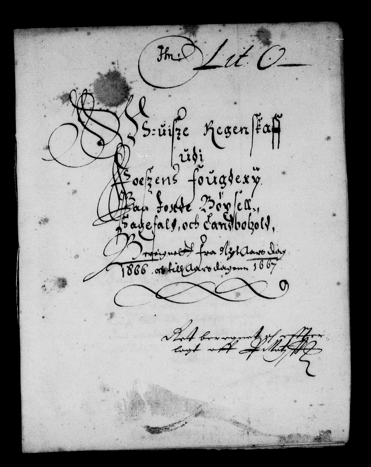 Rentekammeret inntil 1814, Reviderte regnskaper, Stiftamtstueregnskaper, Trondheim stiftamt og Nordland amt, RA/EA-6044/R/Rd/L0016: Trondheim stiftamt, 1666