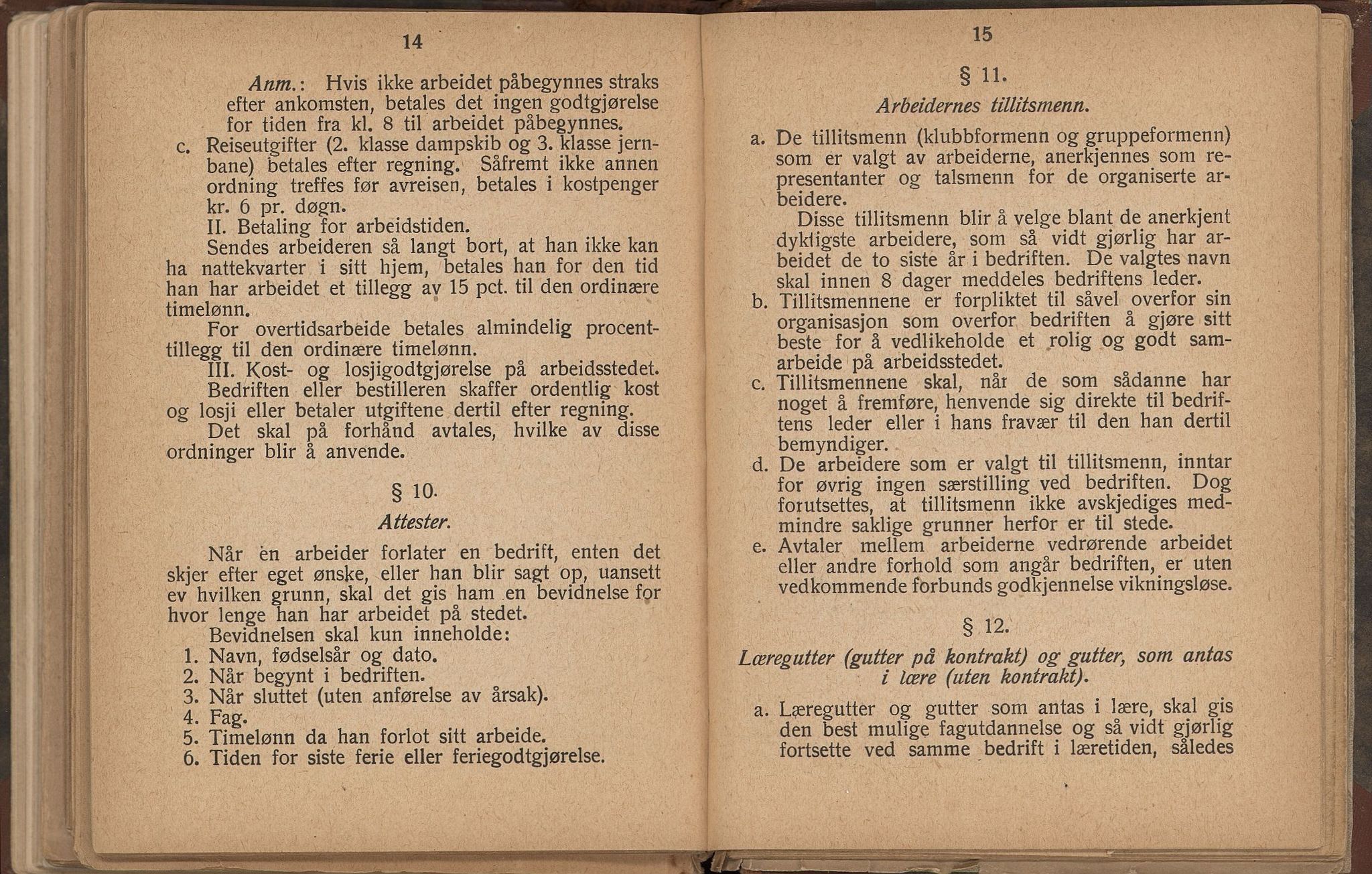 Norsk jern- og metallarbeiderforbund, AAB/ARK-1659/O/L0001/0011: Verkstedsoverenskomsten / Verkstedsoverenskomsten, 1926
