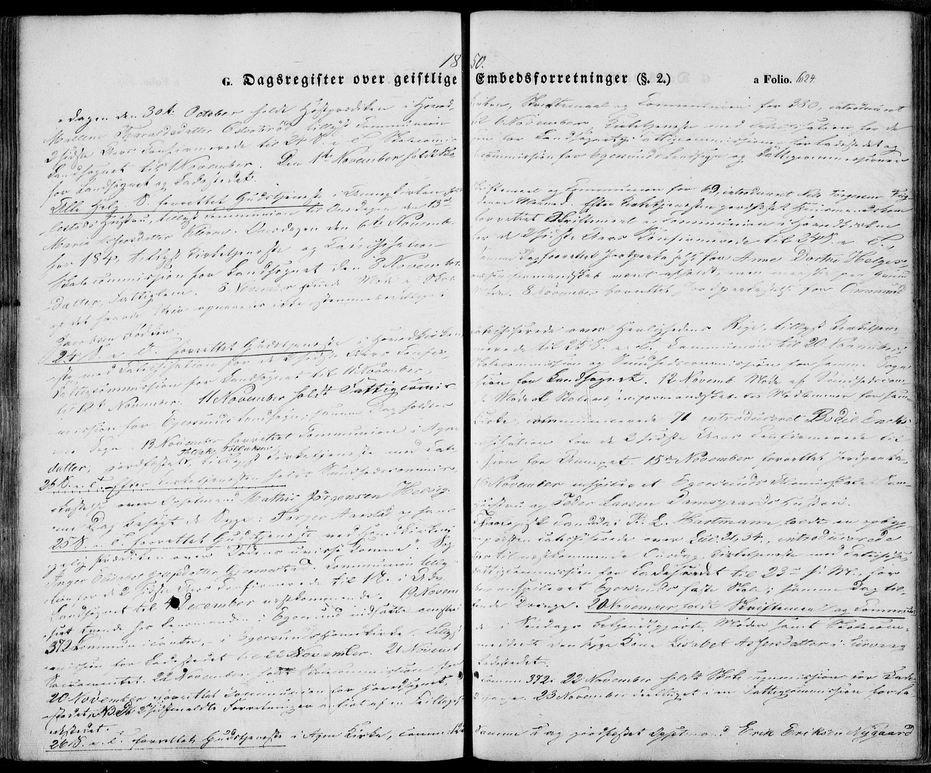 Eigersund sokneprestkontor, SAST/A-101807/S08/L0013: Parish register (official) no. A 12.2, 1850-1865, p. 624