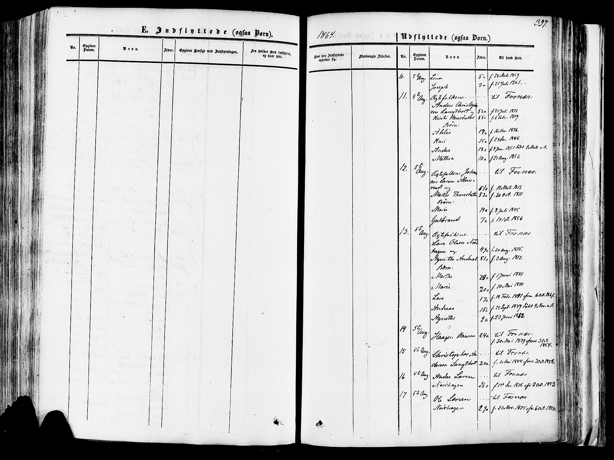 Vang prestekontor, Hedmark, SAH/PREST-008/H/Ha/Haa/L0013: Parish register (official) no. 13, 1855-1879, p. 397