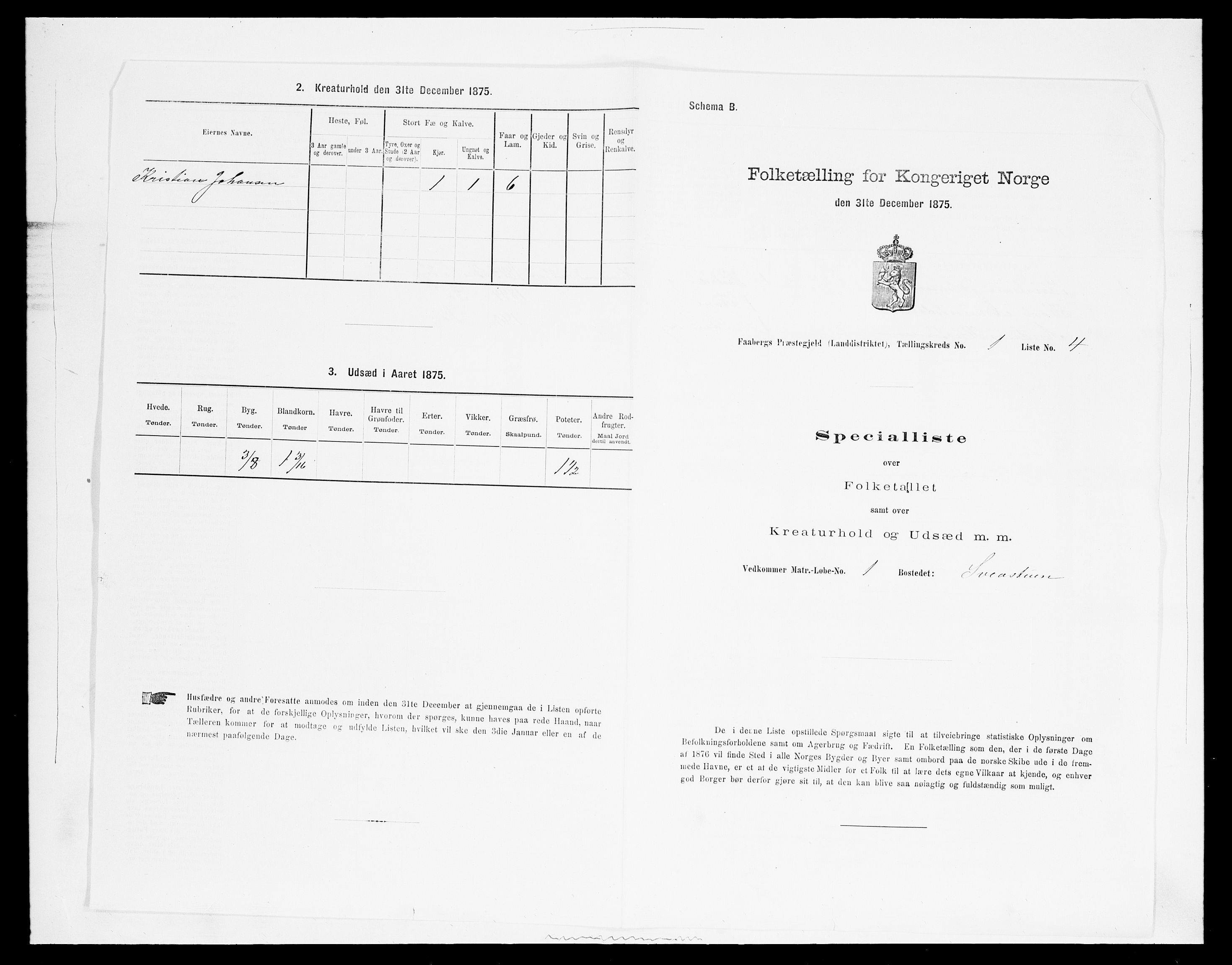 SAH, 1875 census for 0524L Fåberg/Fåberg og Lillehammer, 1875, p. 117