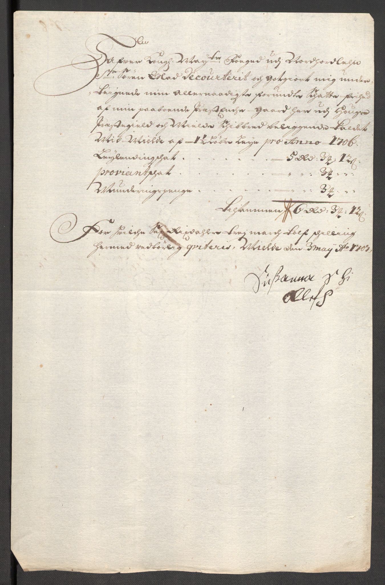 Rentekammeret inntil 1814, Reviderte regnskaper, Fogderegnskap, RA/EA-4092/R51/L3188: Fogderegnskap Nordhordland og Voss, 1706-1707, p. 37