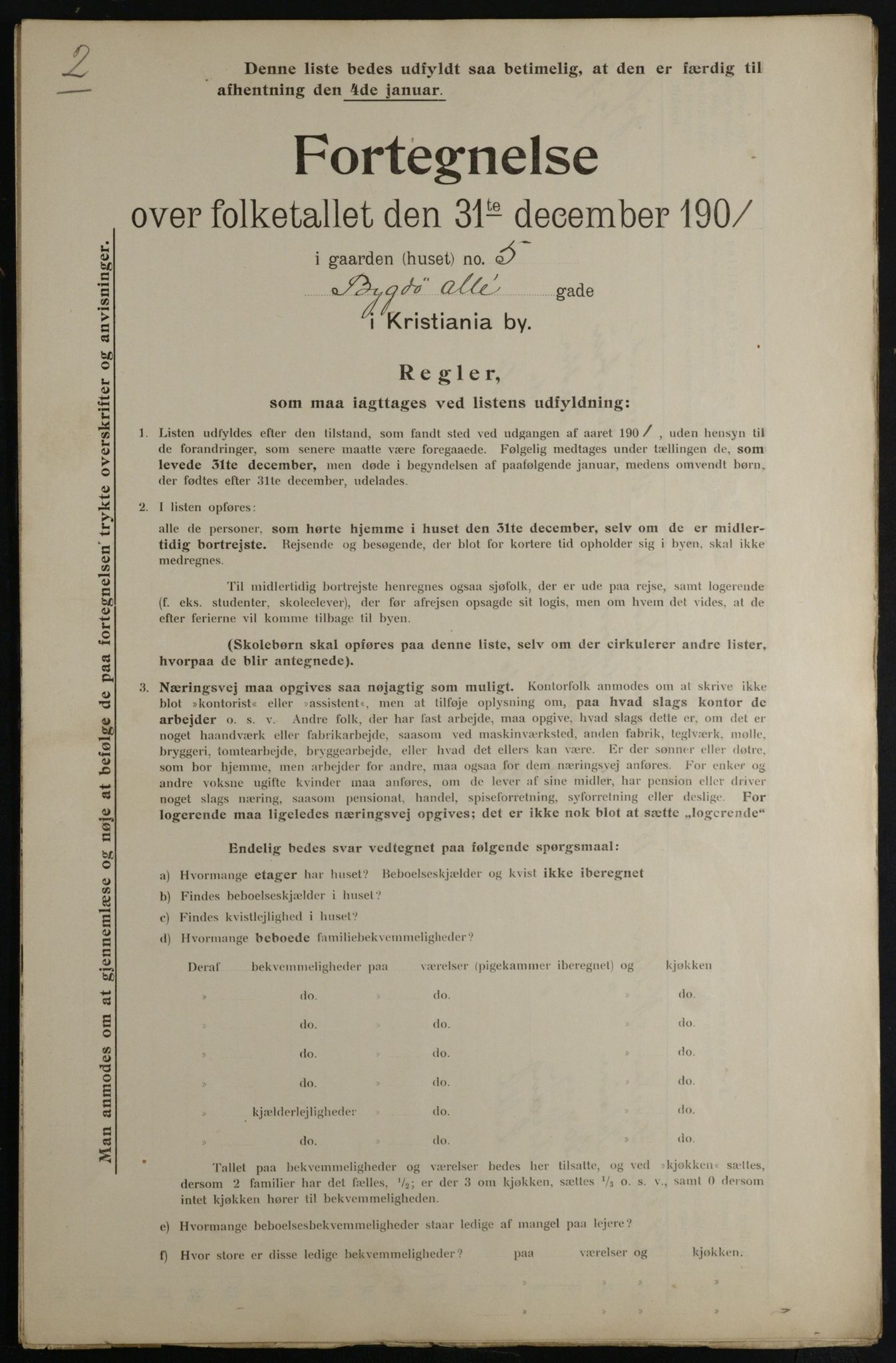 OBA, Municipal Census 1901 for Kristiania, 1901, p. 1718