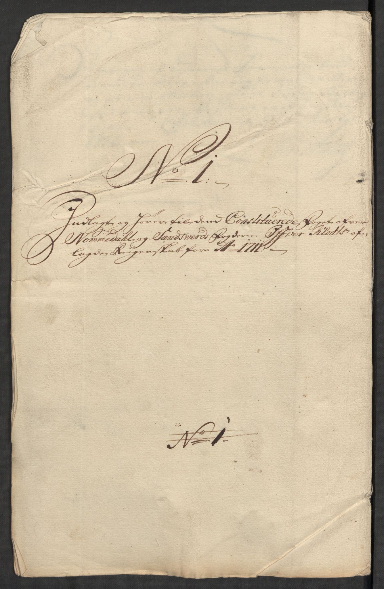 Rentekammeret inntil 1814, Reviderte regnskaper, Fogderegnskap, AV/RA-EA-4092/R24/L1586: Fogderegnskap Numedal og Sandsvær, 1711, p. 20