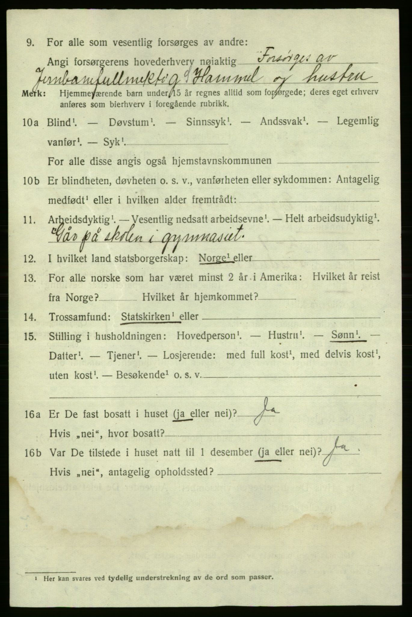 SAO, 1920 census for Fredrikshald, 1920, p. 24738