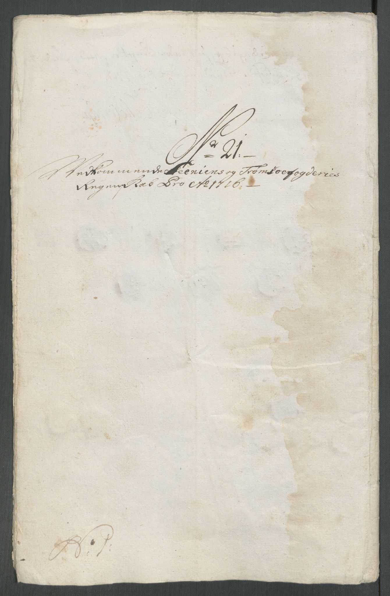 Rentekammeret inntil 1814, Reviderte regnskaper, Fogderegnskap, AV/RA-EA-4092/R68/L4762: Fogderegnskap Senja og Troms, 1716, p. 179