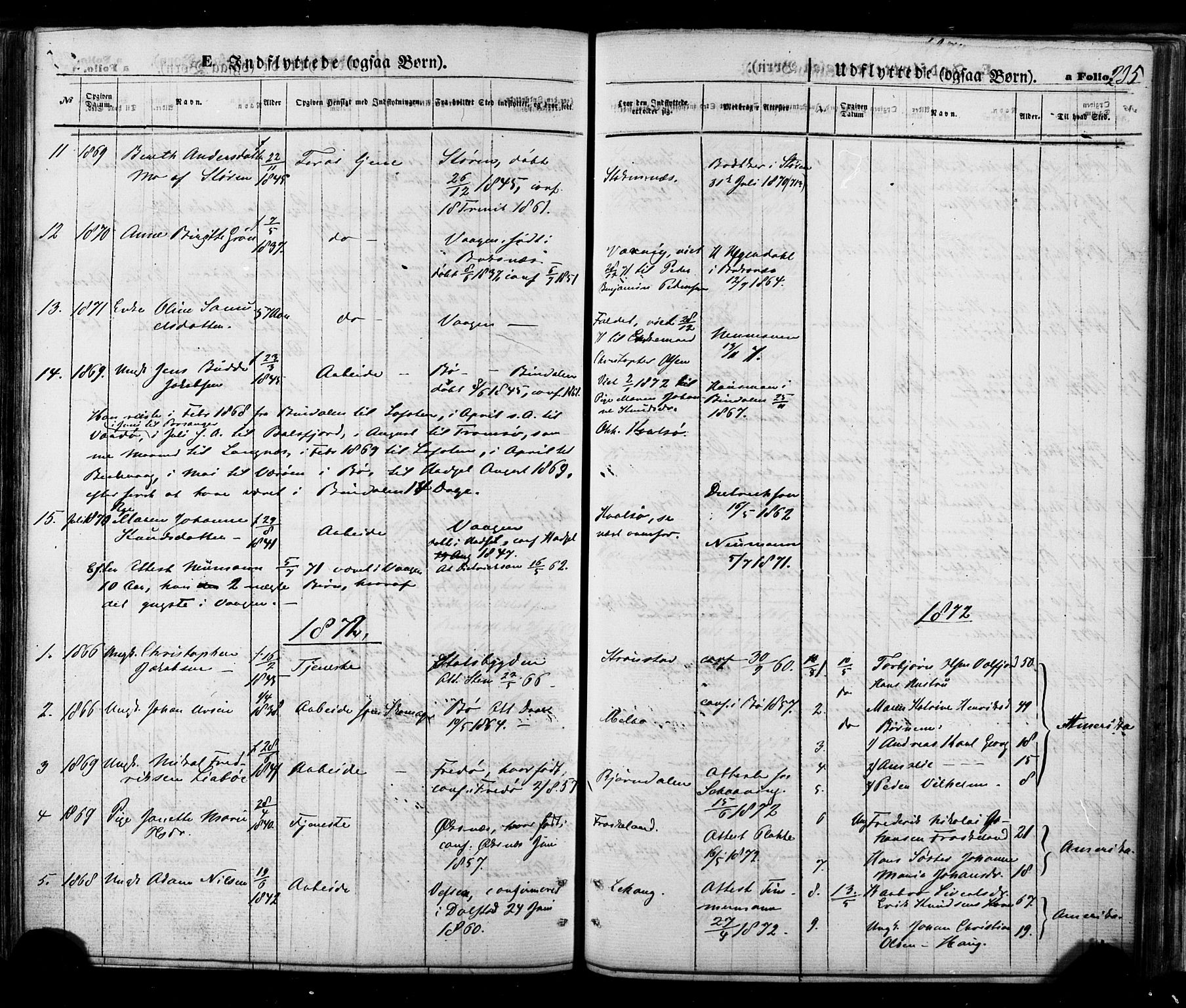 Ministerialprotokoller, klokkerbøker og fødselsregistre - Nordland, AV/SAT-A-1459/888/L1242: Parish register (official) no. 888A08, 1870-1875, p. 235