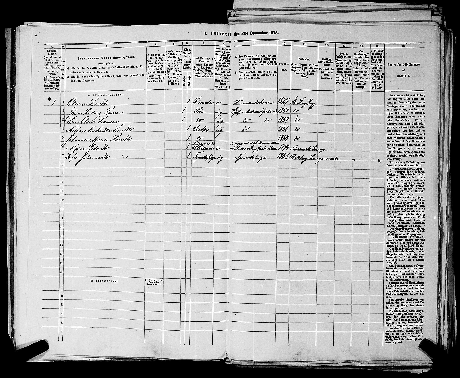 RA, 1875 census for 0117P Idd, 1875, p. 55