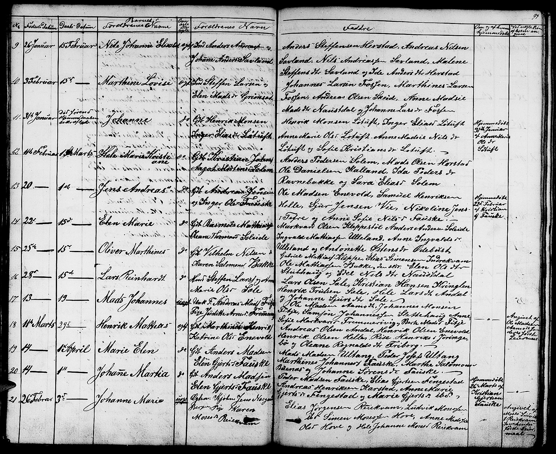 Førde sokneprestembete, AV/SAB-A-79901/H/Hab/Habd/L0001: Parish register (copy) no. D 1, 1852-1877, p. 94