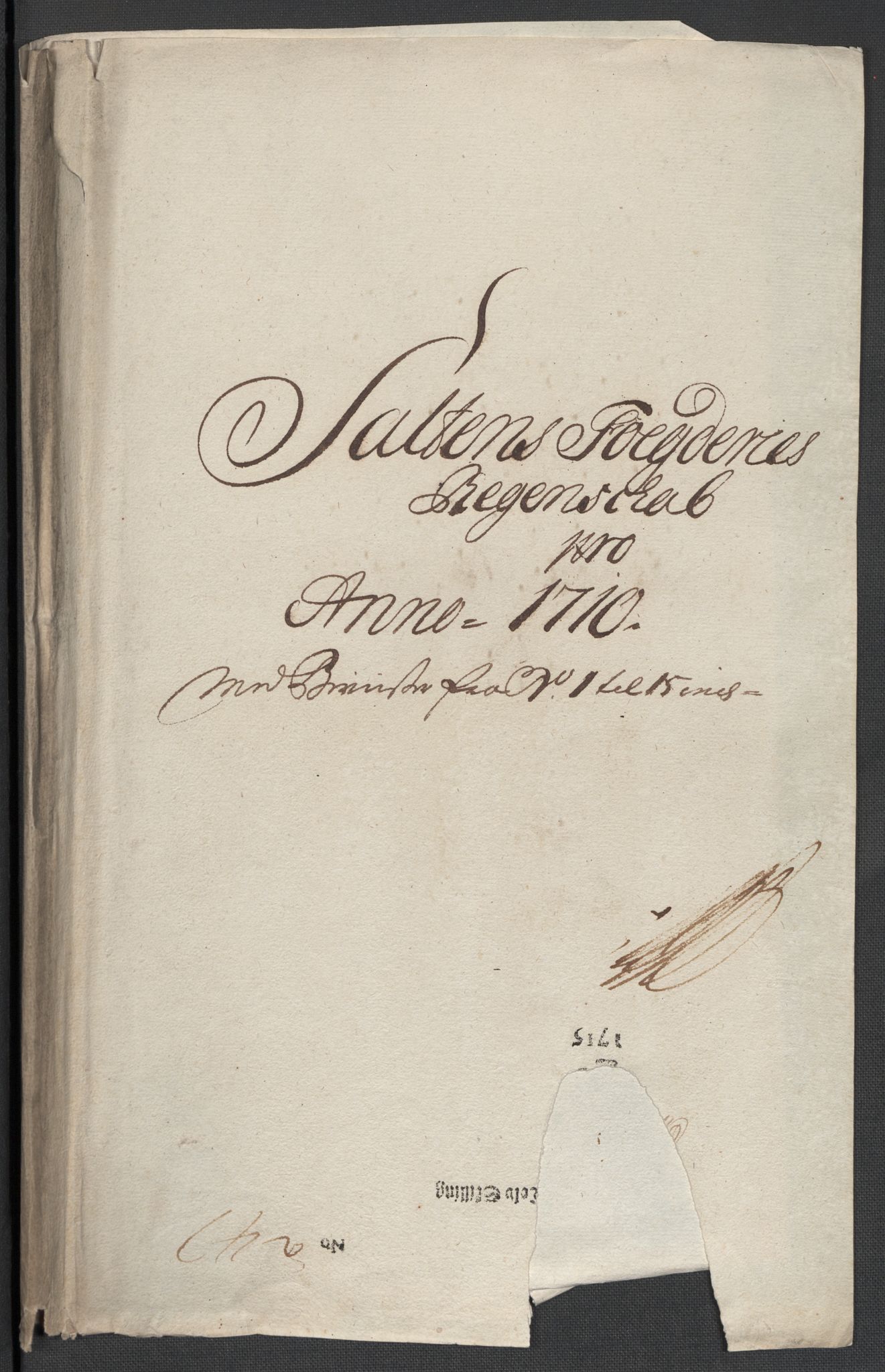 Rentekammeret inntil 1814, Reviderte regnskaper, Fogderegnskap, AV/RA-EA-4092/R66/L4581: Fogderegnskap Salten, 1707-1710, p. 400