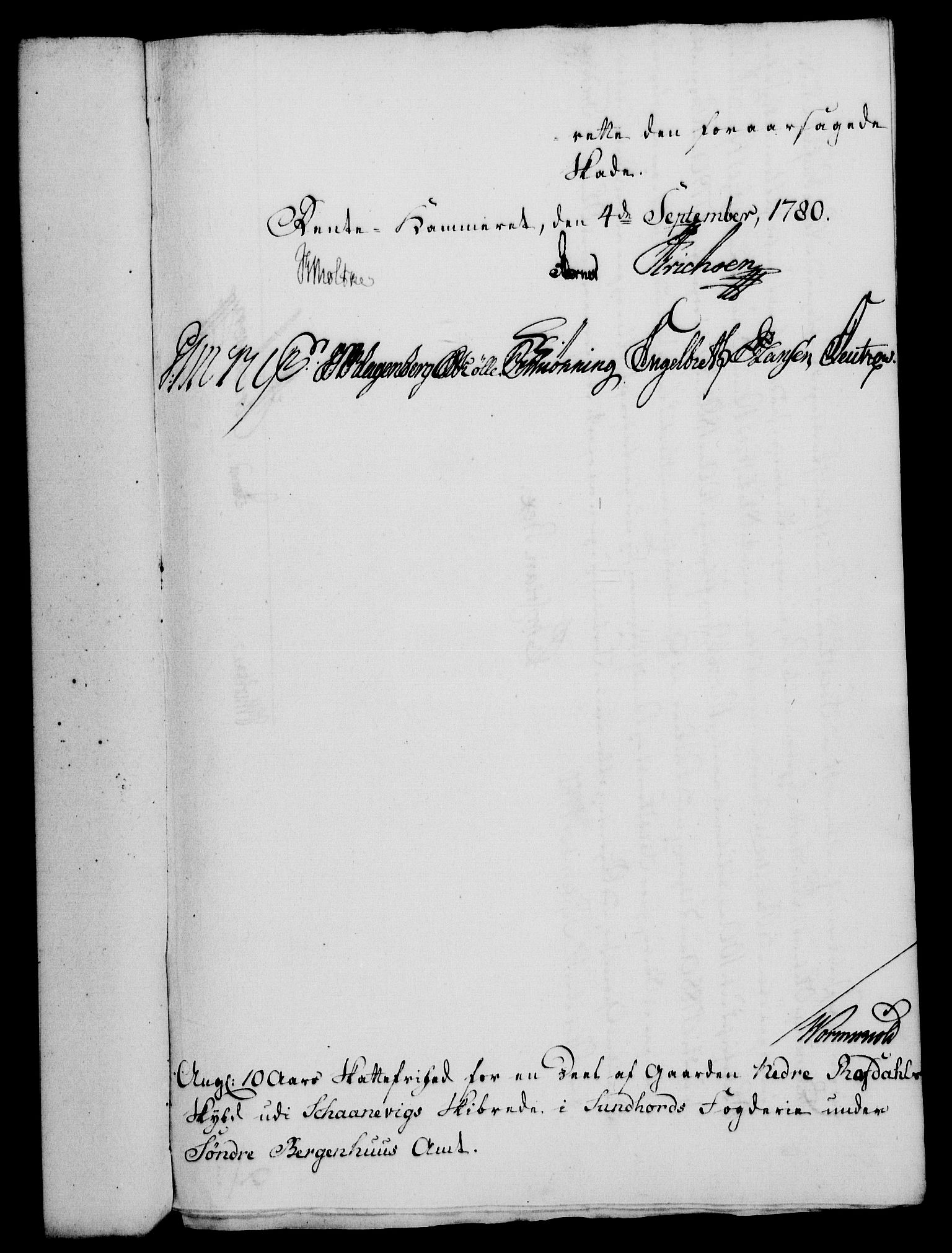 Rentekammeret, Kammerkanselliet, AV/RA-EA-3111/G/Gf/Gfa/L0062: Norsk relasjons- og resolusjonsprotokoll (merket RK 52.62), 1780, p. 480