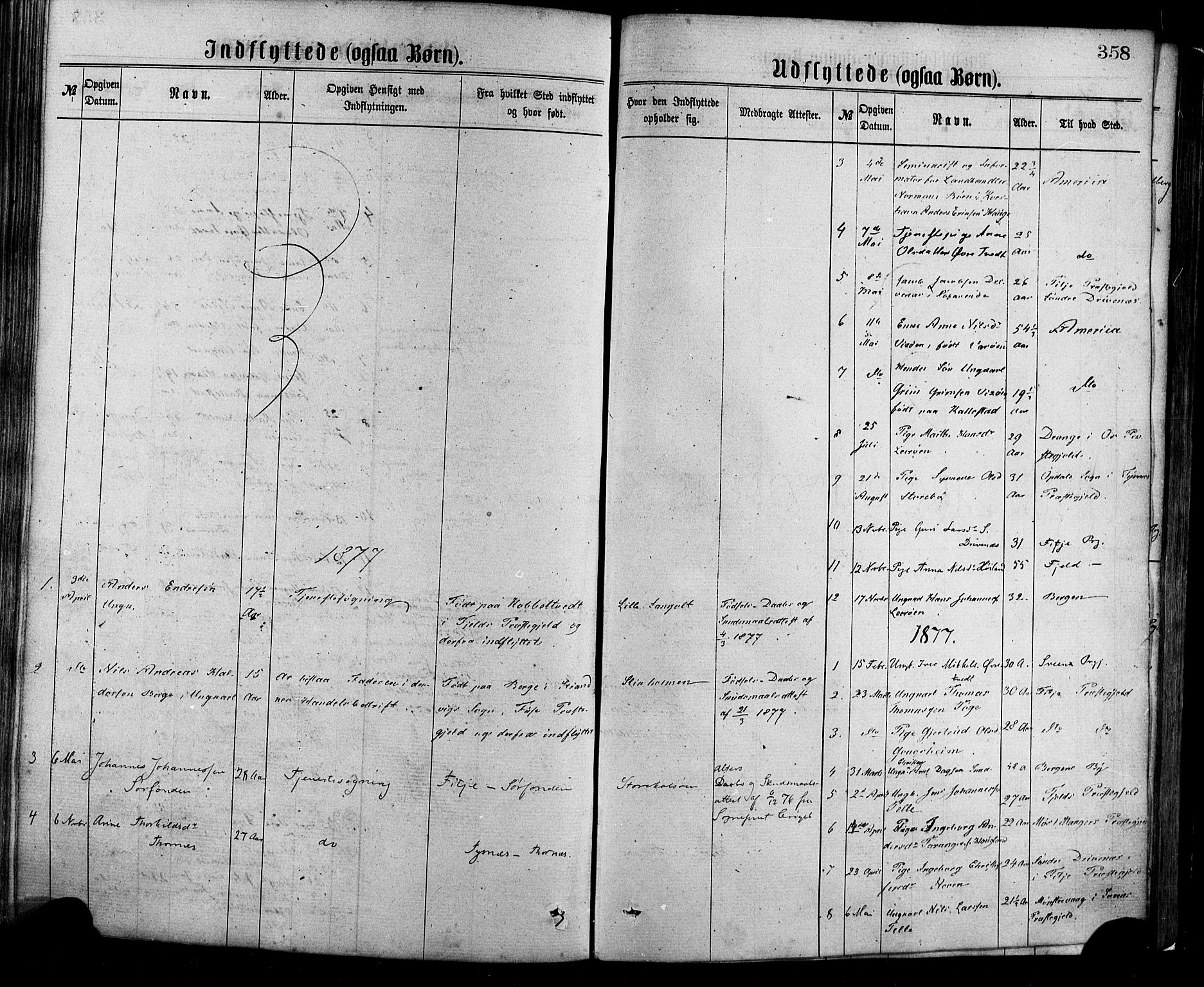 Sund sokneprestembete, SAB/A-99930: Parish register (official) no. A 15, 1867-1881, p. 358