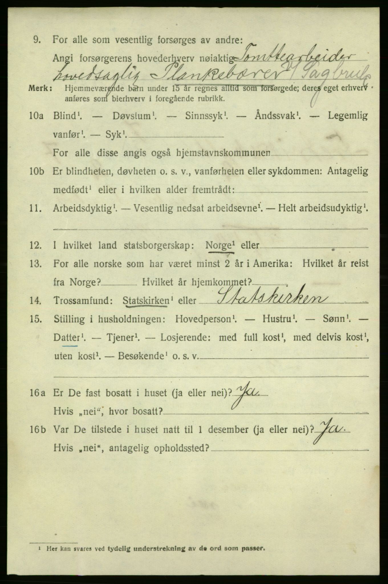 SAO, 1920 census for Fredrikshald, 1920, p. 14049