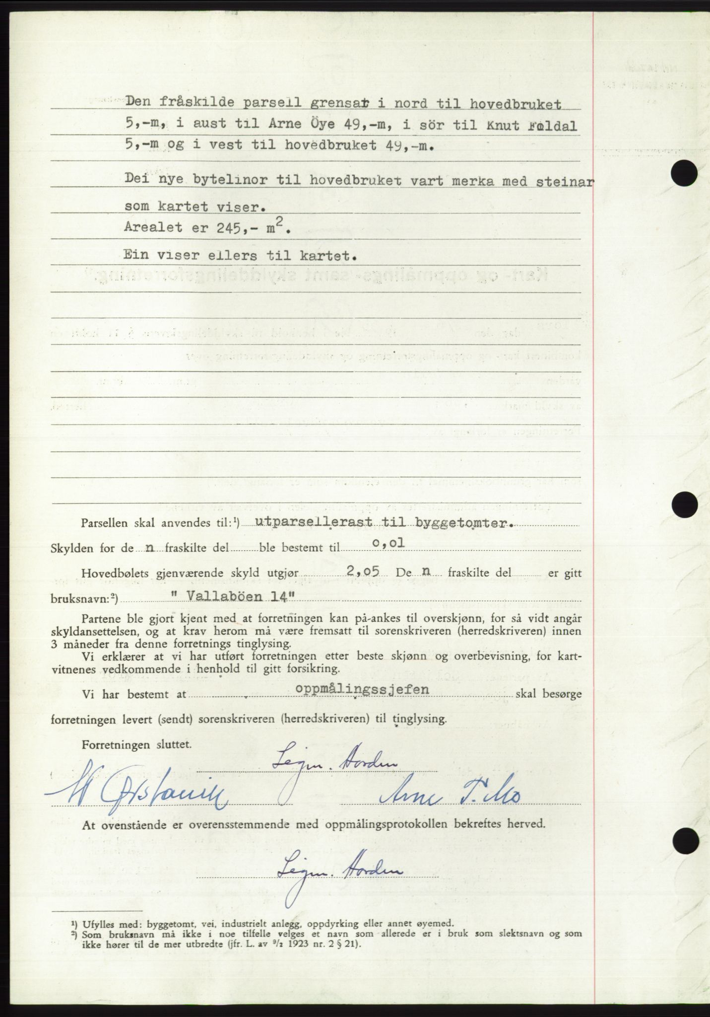 Søre Sunnmøre sorenskriveri, AV/SAT-A-4122/1/2/2C/L0101: Mortgage book no. 27A, 1955-1955, Diary no: : 1649/1955