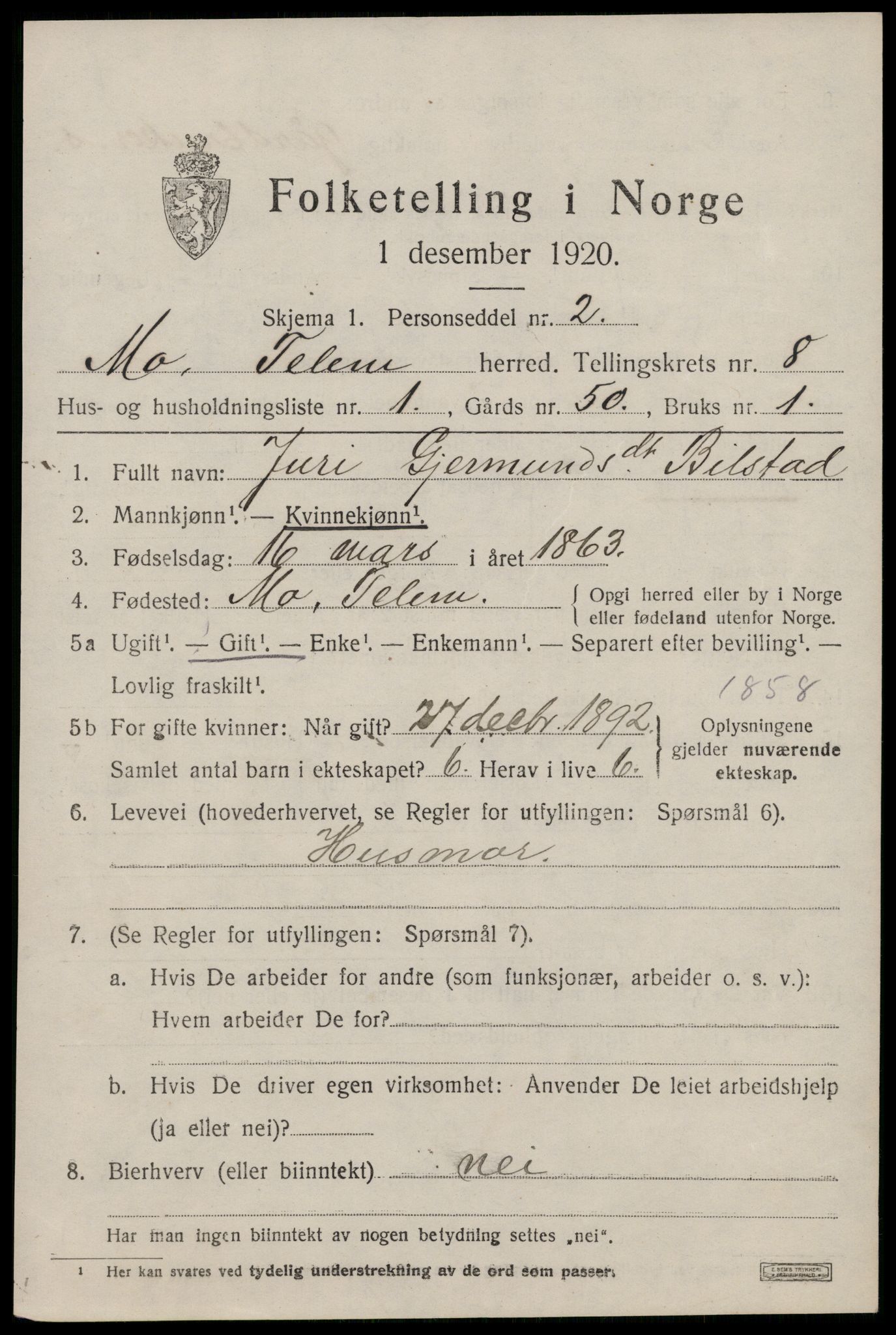 SAKO, 1920 census for Mo, 1920, p. 2836