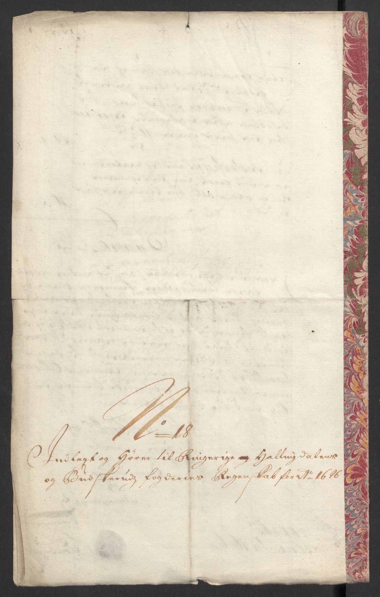 Rentekammeret inntil 1814, Reviderte regnskaper, Fogderegnskap, RA/EA-4092/R22/L1453: Fogderegnskap Ringerike, Hallingdal og Buskerud, 1696, p. 346