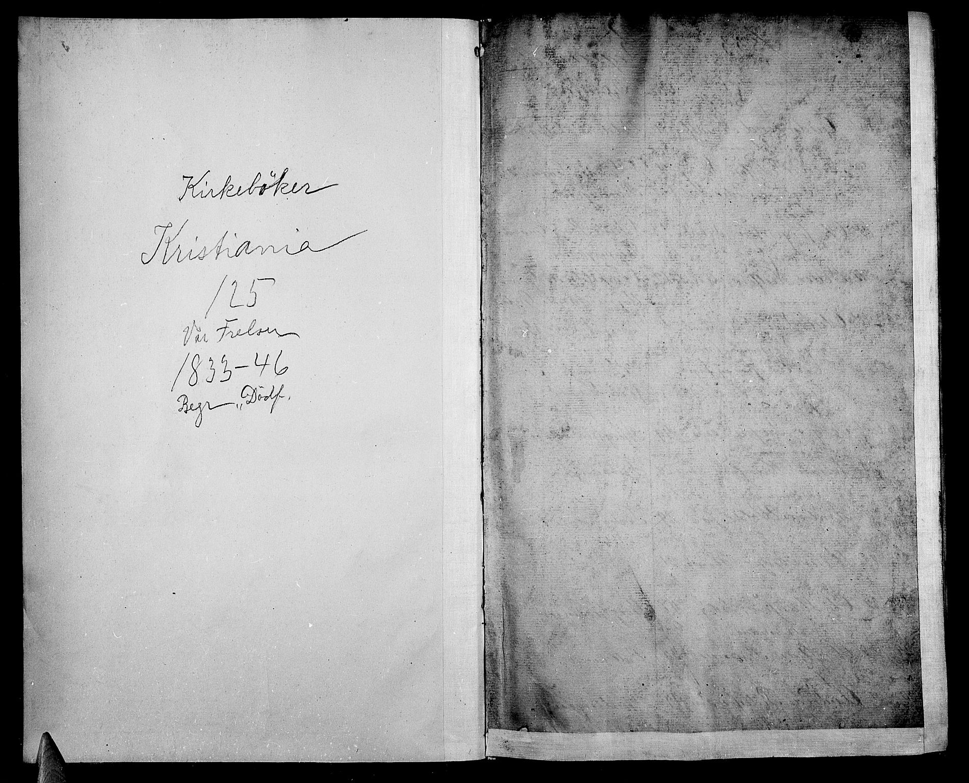 Oslo domkirke Kirkebøker, AV/SAO-A-10752/F/Fa/L0024: Parish register (official) no. 24, 1833-1846