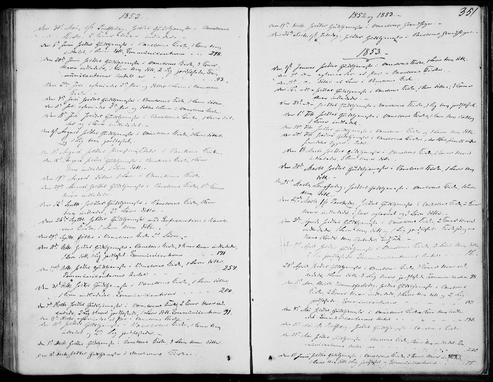 Ministerialprotokoller, klokkerbøker og fødselsregistre - Møre og Romsdal, AV/SAT-A-1454/501/L0006: Parish register (official) no. 501A06, 1844-1868, p. 351