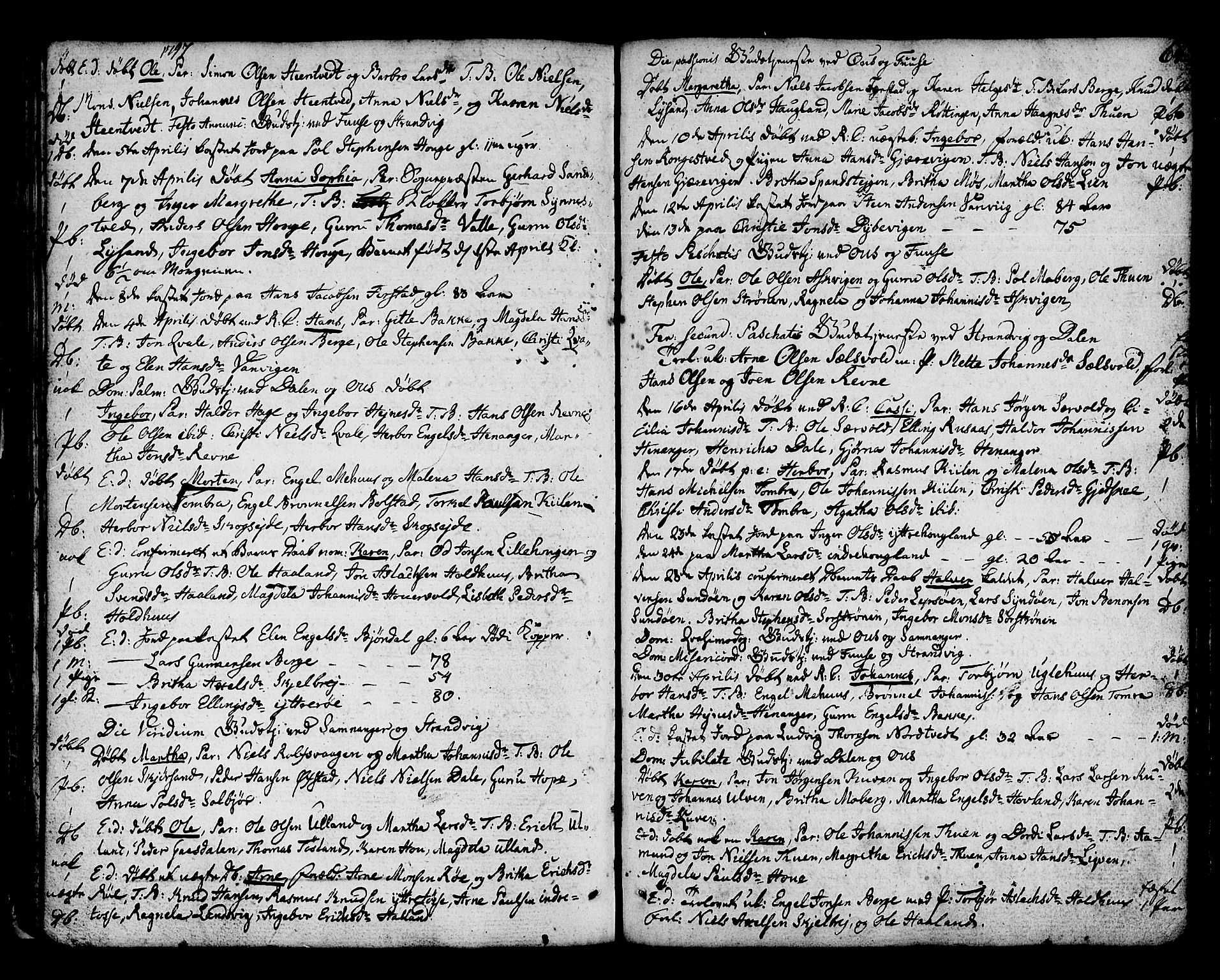 Os sokneprestembete, SAB/A-99929: Parish register (official) no. A 11, 1789-1815, p. 64