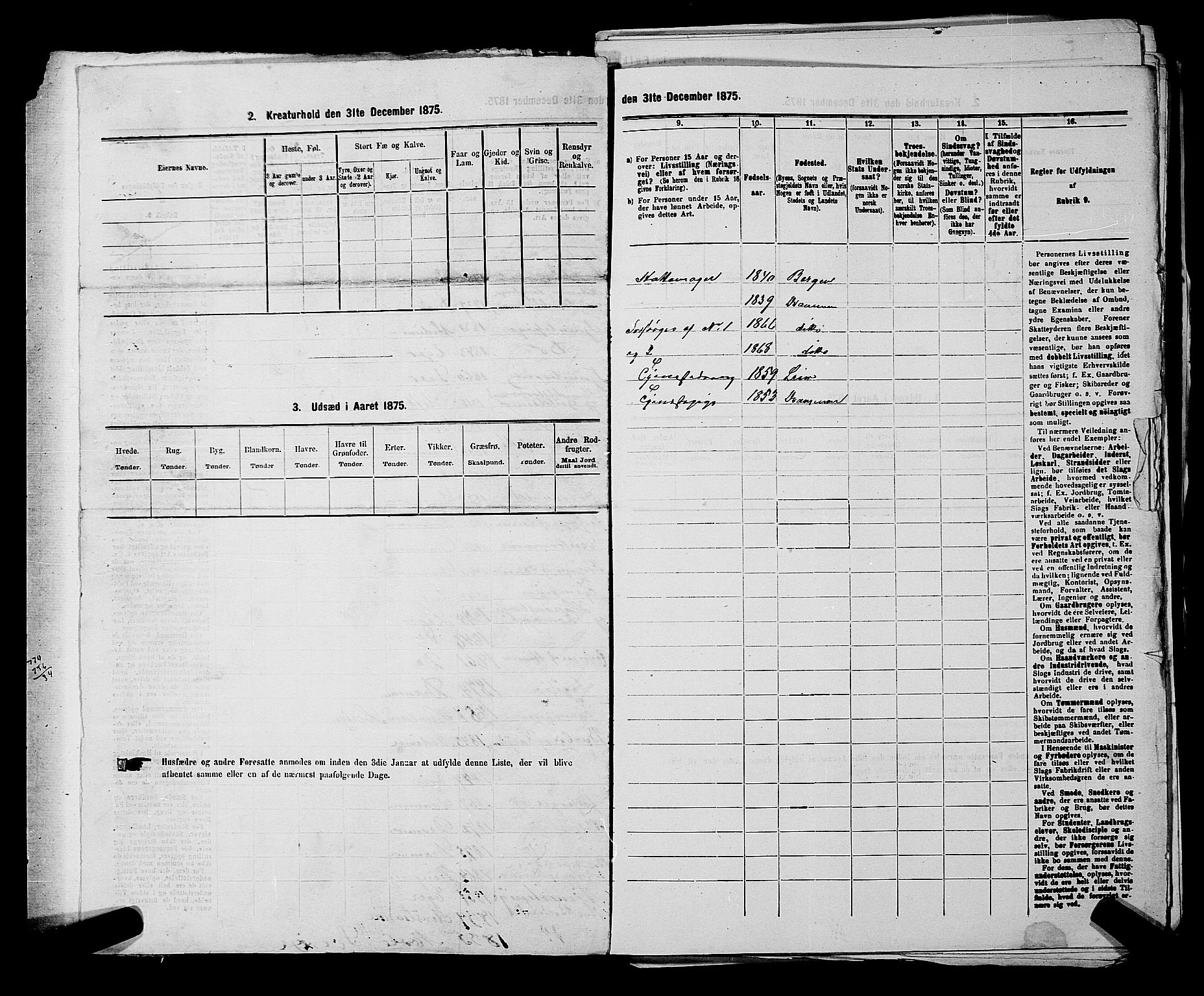 SAKO, 1875 census for 0602 Drammen, 1875, p. 1628