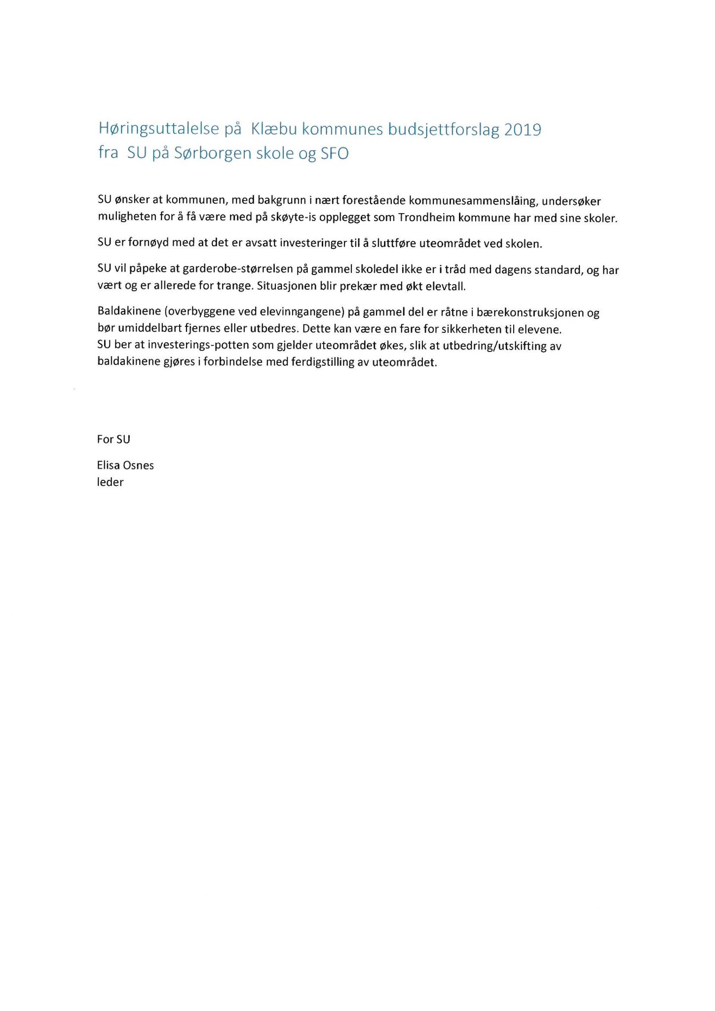 Klæbu Kommune, TRKO/KK/05-UOm/L010: Utvalg for omsorg - Møtedokumenter, 2019, p. 10
