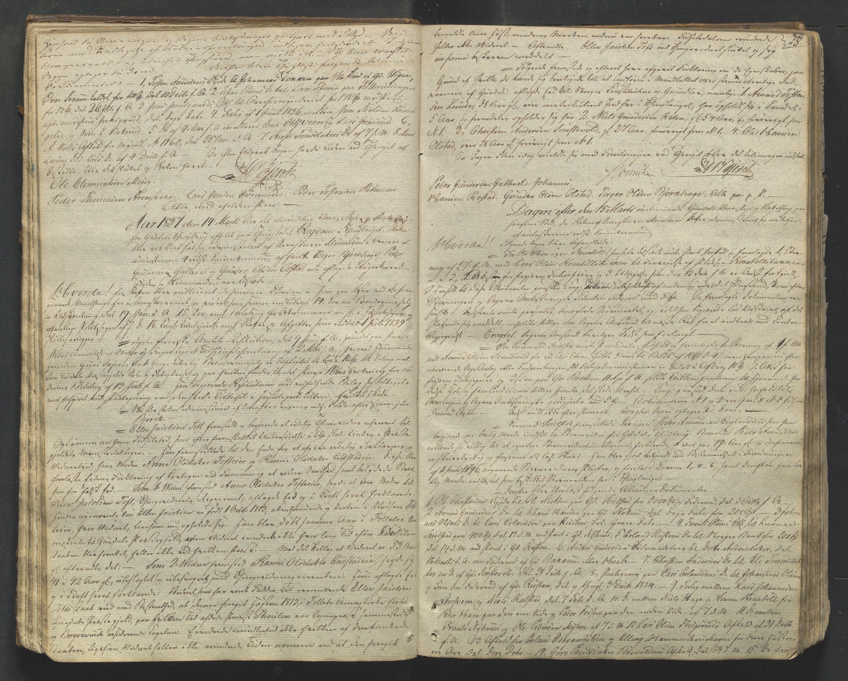 Mellom-Gudbrandsdal sorenskriveri, AV/SAH-TING-038/G/Gb/L0001: Tingbok, 1835-1849, p. 37b-38a