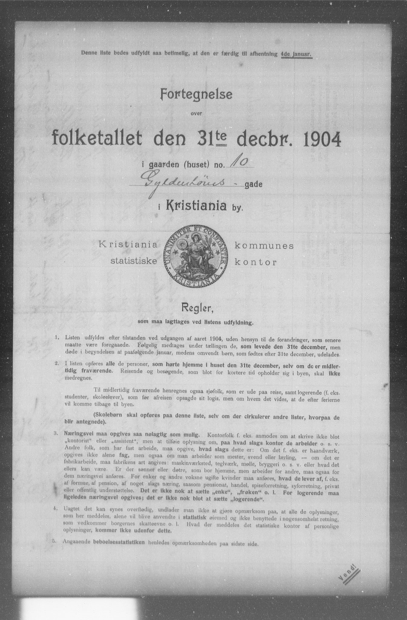 OBA, Municipal Census 1904 for Kristiania, 1904, p. 6561