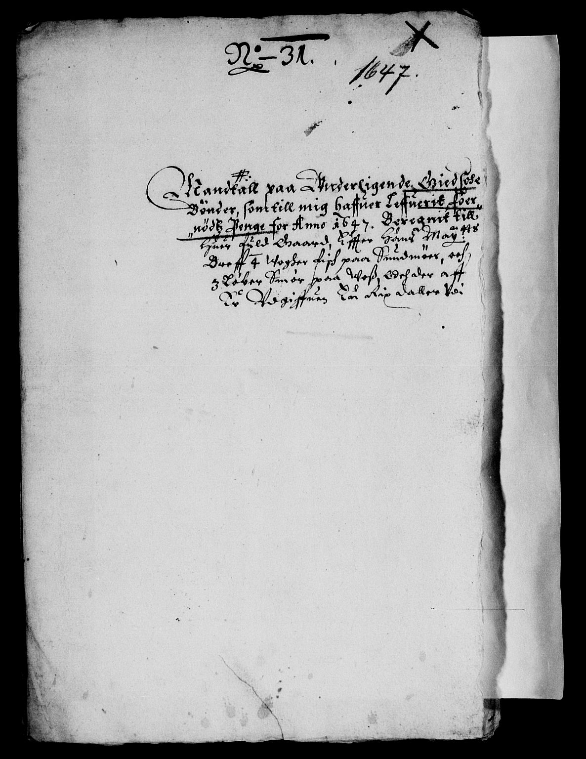 Rentekammeret inntil 1814, Reviderte regnskaper, Lensregnskaper, AV/RA-EA-5023/R/Rb/Rbt/L0110: Bergenhus len, 1641-1648