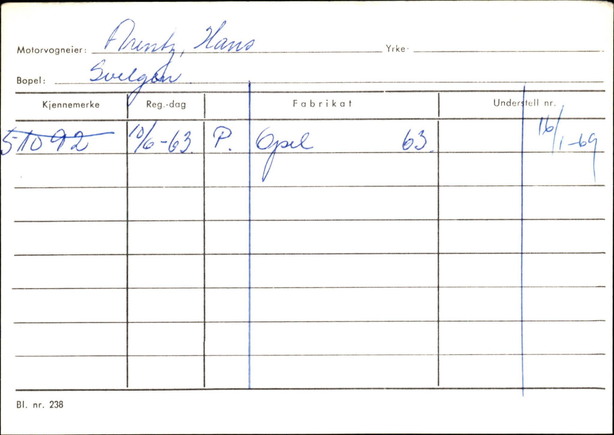 Statens vegvesen, Sogn og Fjordane vegkontor, AV/SAB-A-5301/4/F/L0133: Eigarregister Bremanger A-Å. Gaular A-H, 1945-1975, p. 35