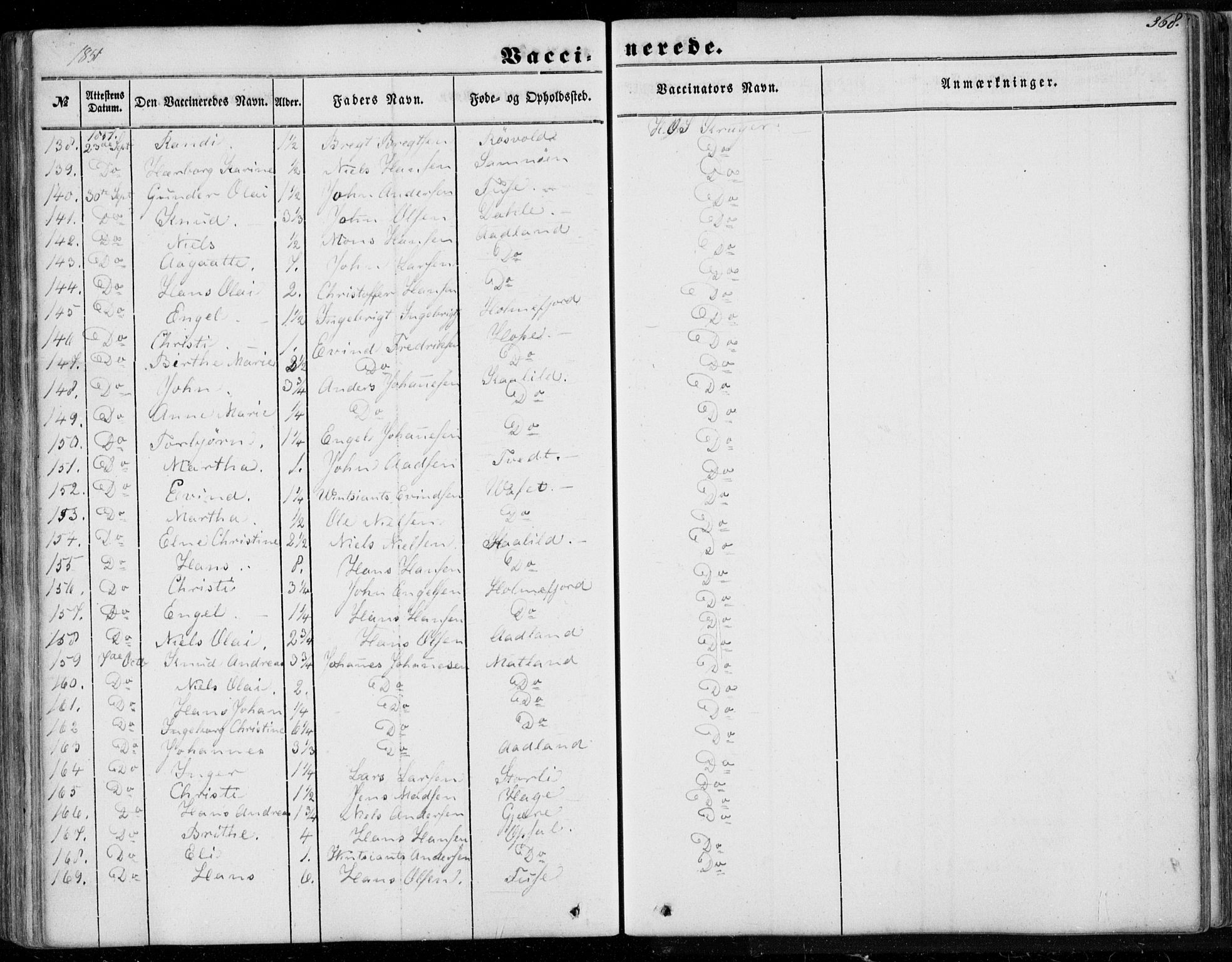 Os sokneprestembete, AV/SAB-A-99929: Parish register (official) no. A 16, 1851-1859, p. 368