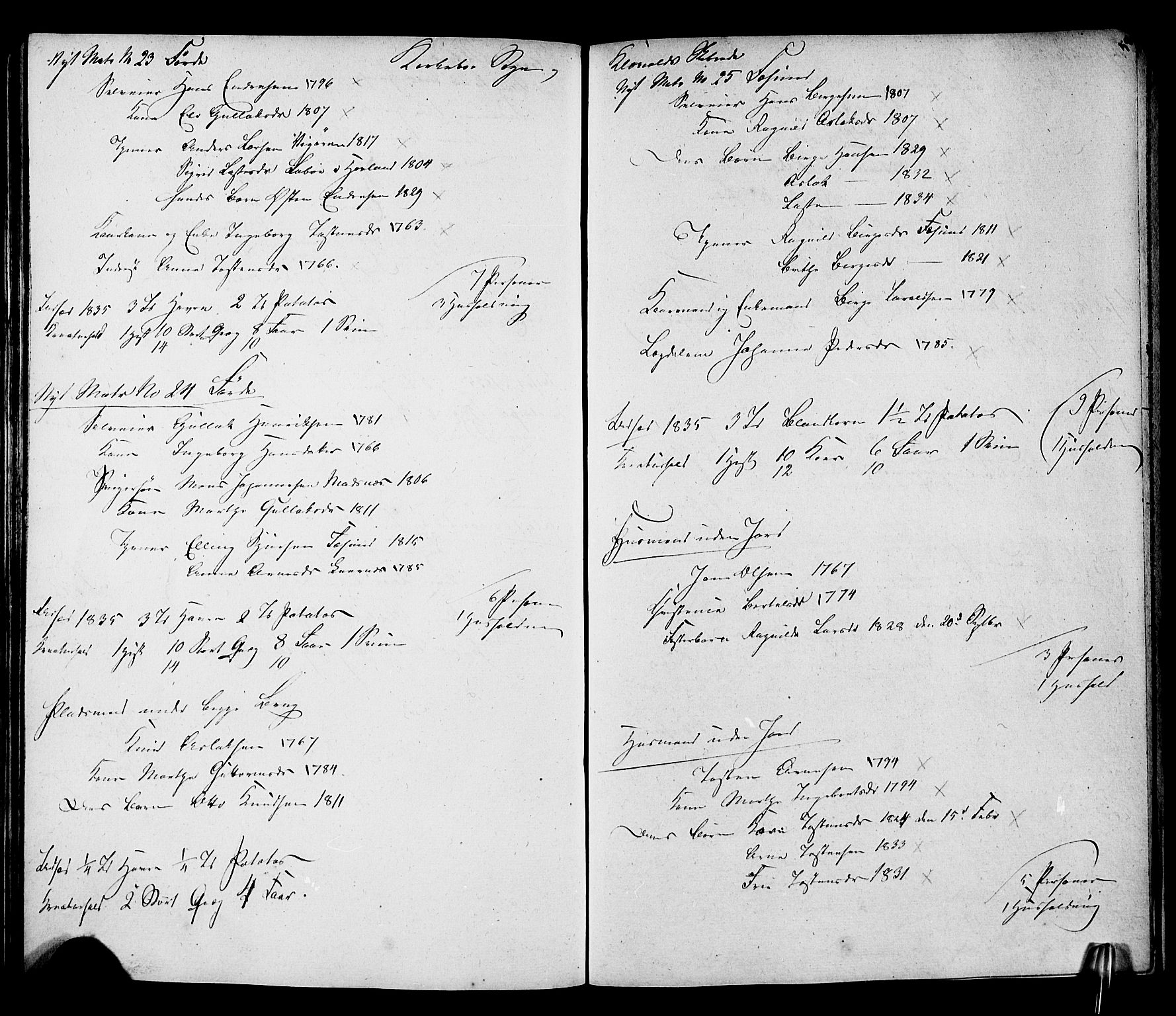 , Census 1835 for Lavik, 1835, p. 62