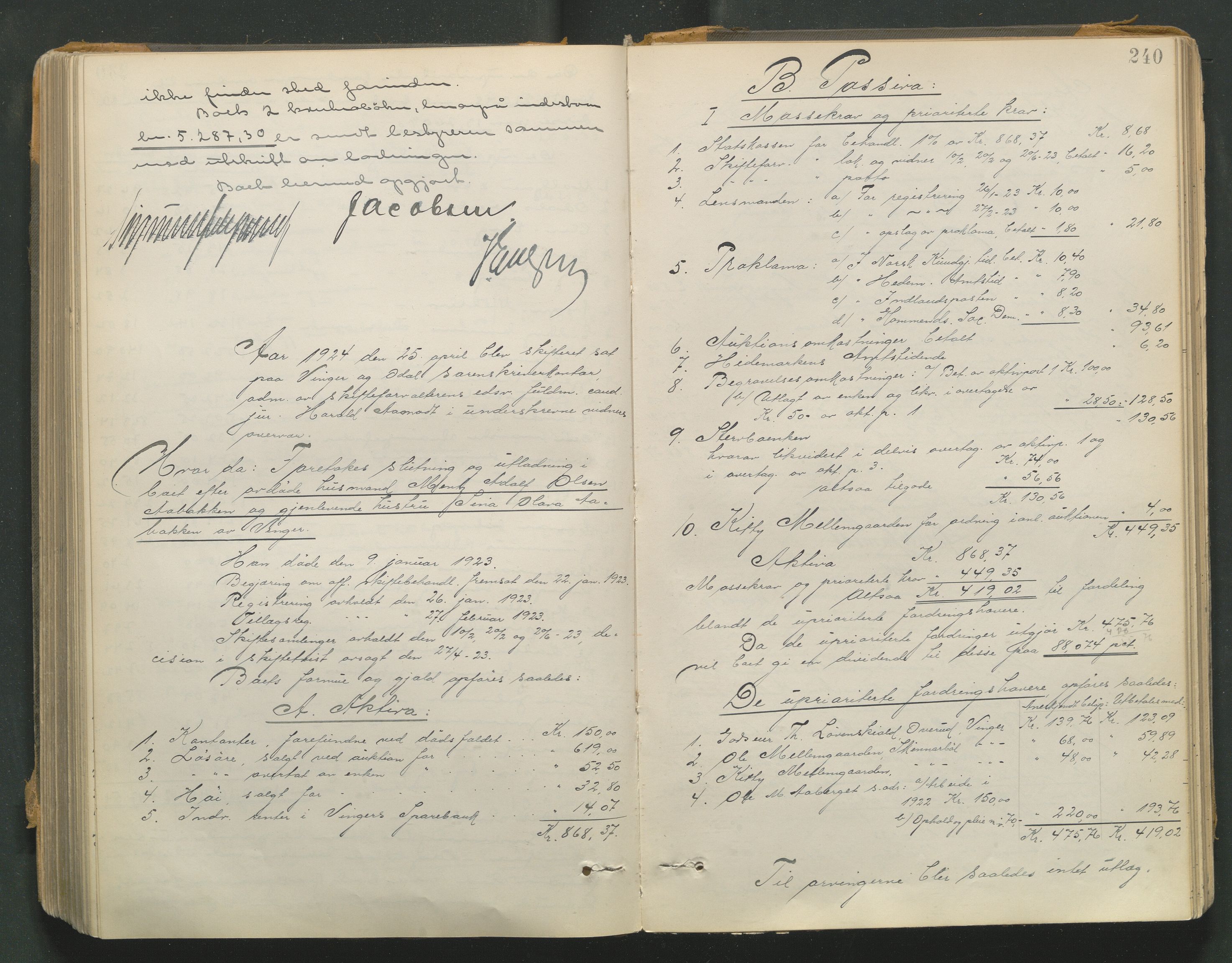 Vinger og Odal sorenskriveri, AV/SAH-TING-022/J/Jc/Jcb/L0006: Skifteutlodningsprotokoll - Vinger og Eidskog, 1895-1928, p. 239b-240a