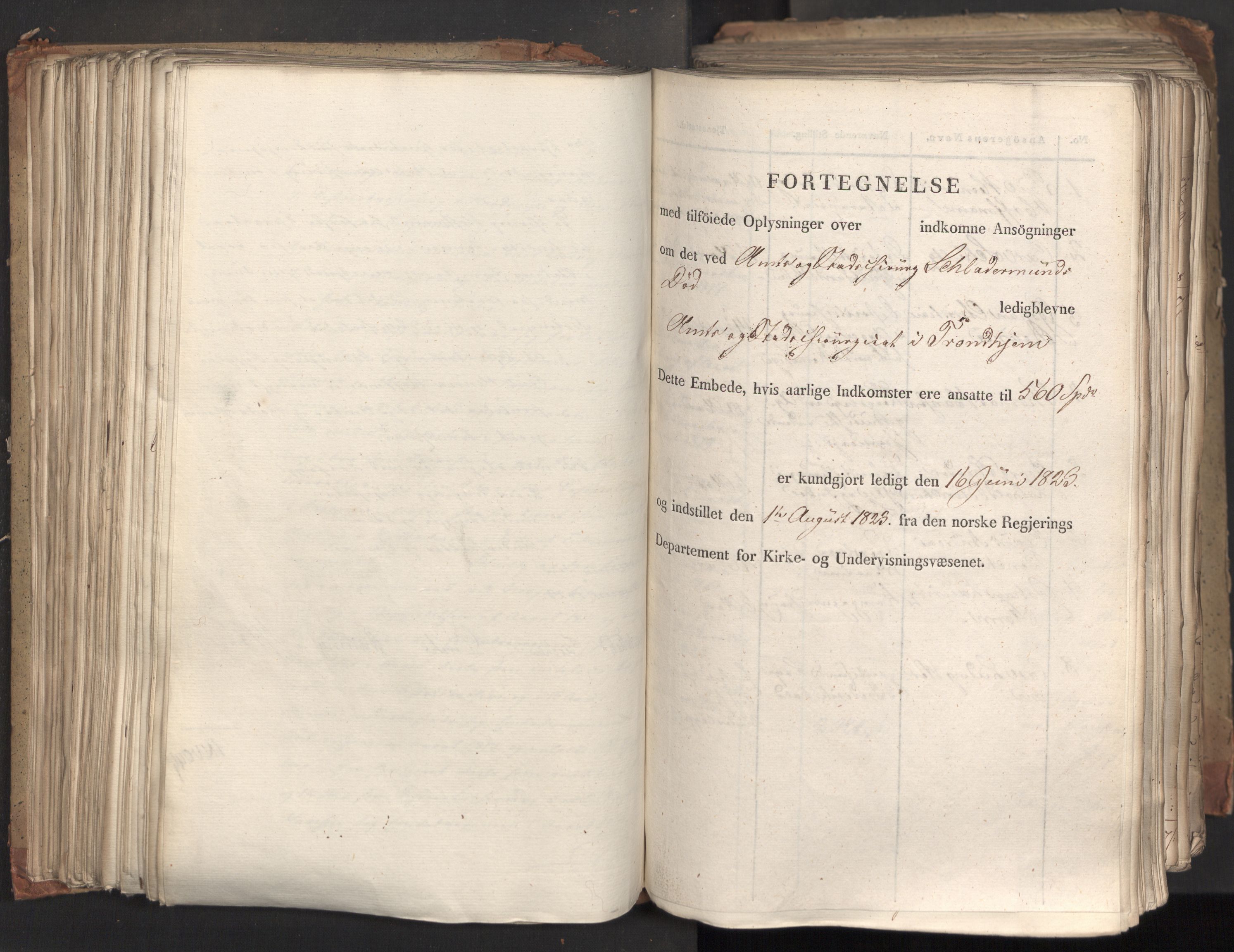 Statsrådsavdelingen i Stockholm, AV/RA-S-1003/D/Da/L0035: Regjeringsinnstillinger nr. 541-840, 1823, p. 221