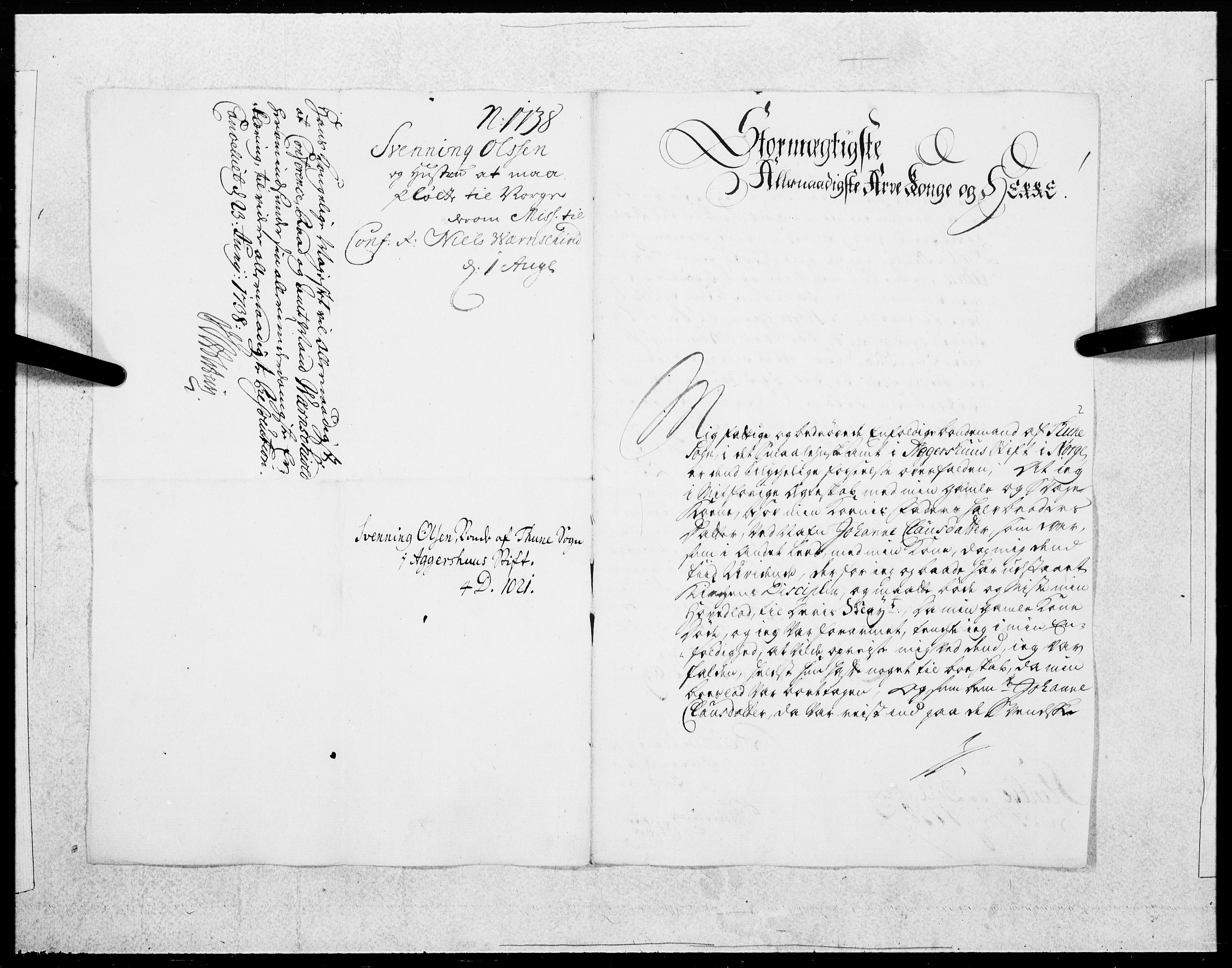 Danske Kanselli 1572-1799, AV/RA-EA-3023/F/Fc/Fcc/Fcca/L0128: Norske innlegg 1572-1799, 1738, p. 24