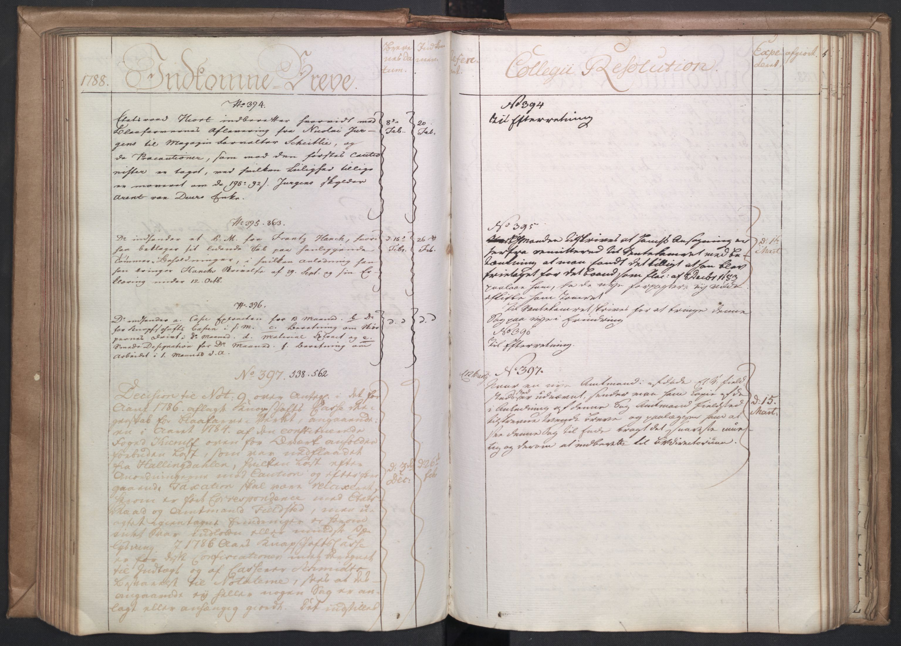 Rentekammeret, Renteskriverkontorene, AV/RA-EA-3115/O/Om/Omb/L0002: Journal B, 1785-1791