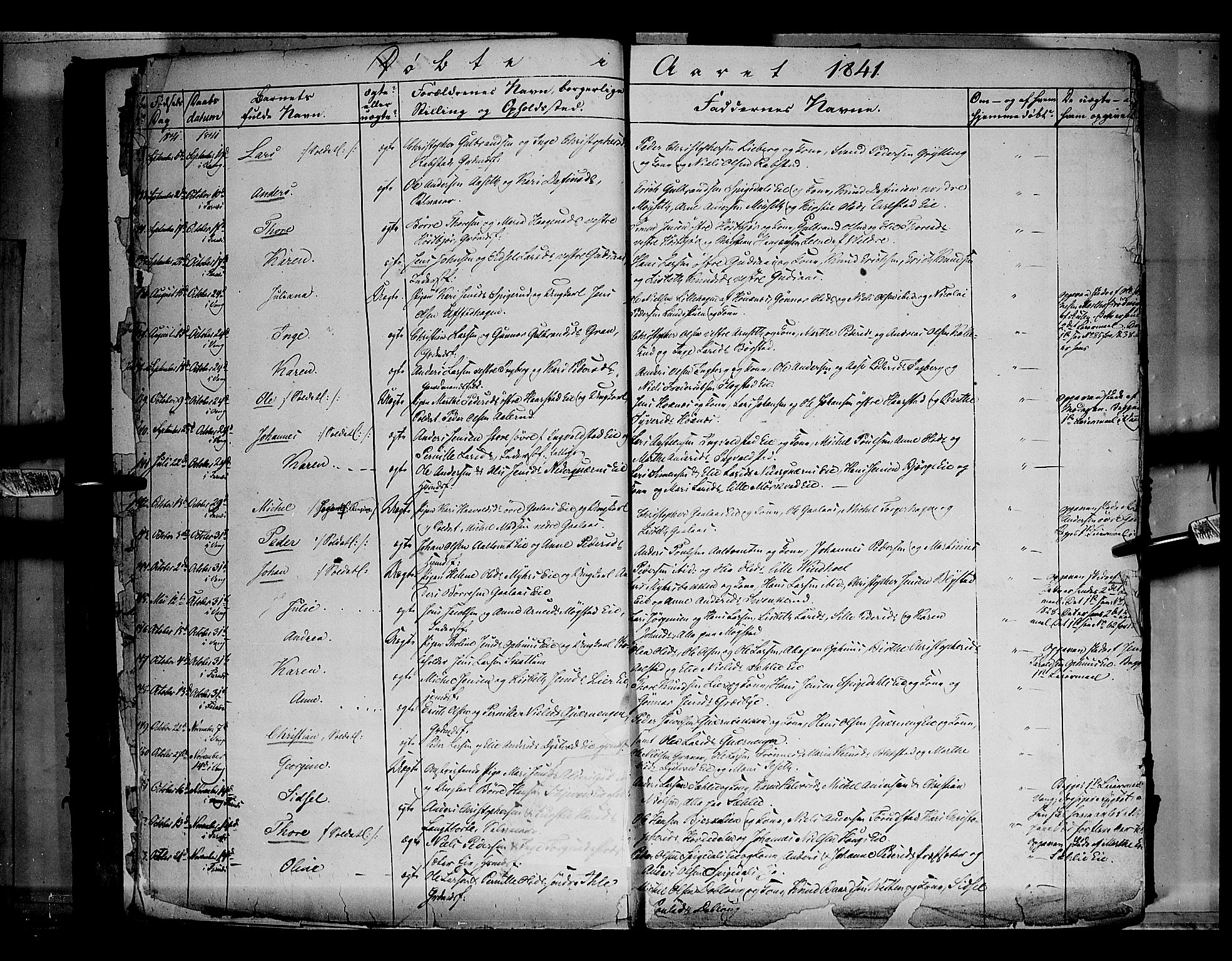 Vang prestekontor, Hedmark, AV/SAH-PREST-008/H/Ha/Haa/L0010: Parish register (official) no. 10, 1841-1855