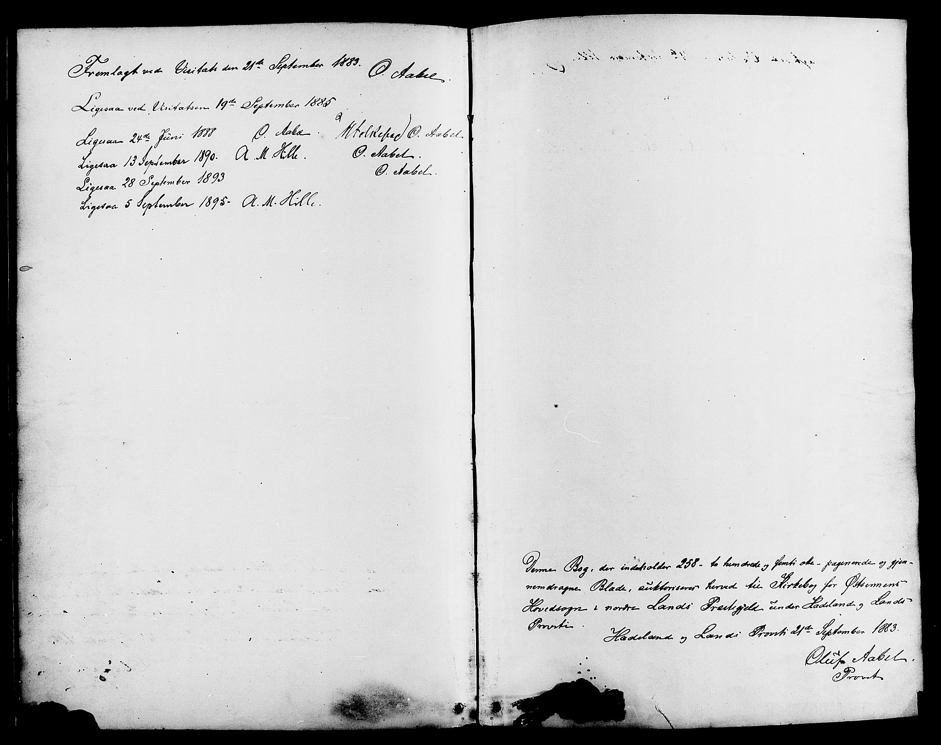 Nordre Land prestekontor, SAH/PREST-124/H/Ha/Haa/L0003: Parish register (official) no. 3, 1882-1896