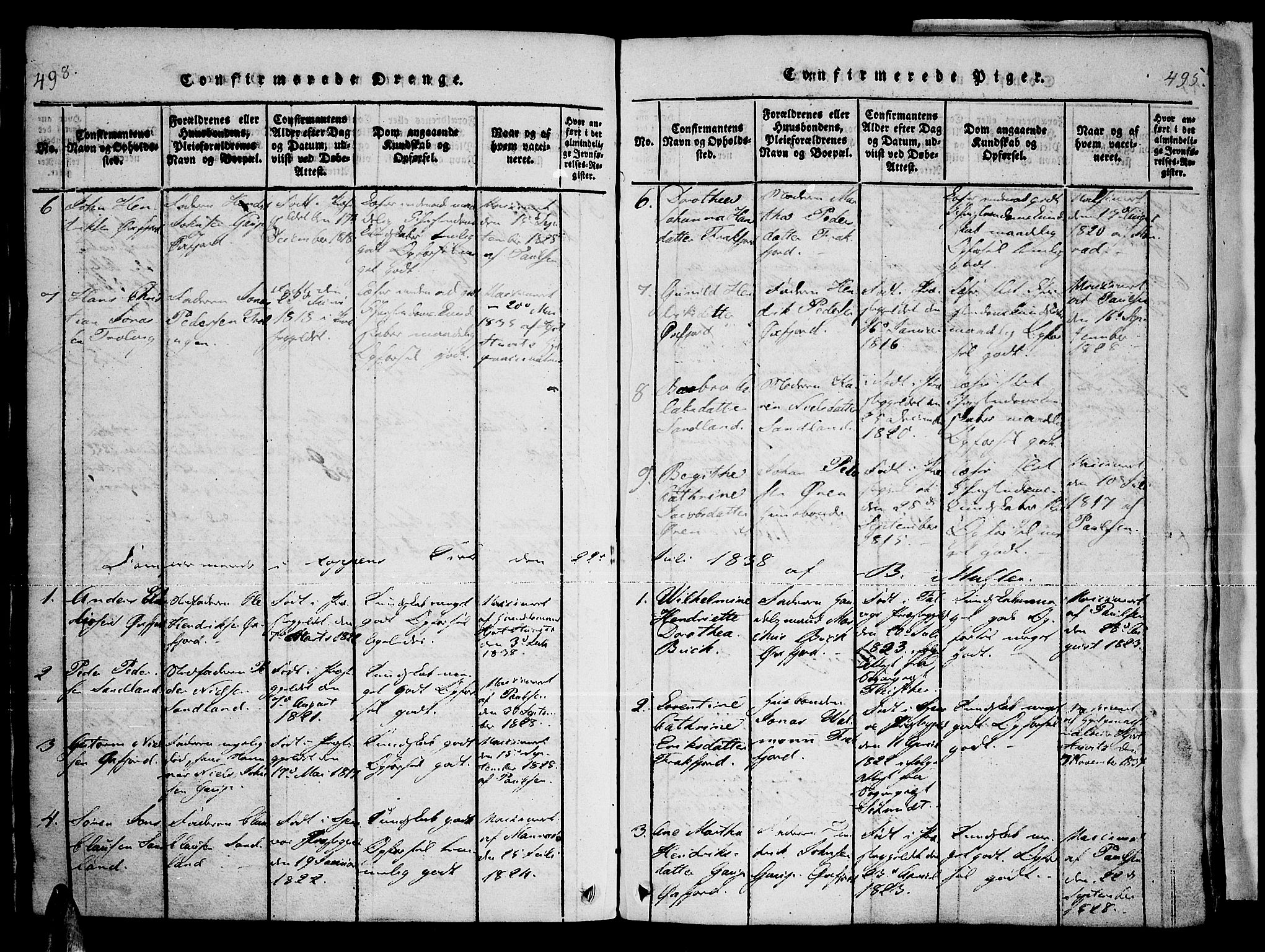 Loppa sokneprestkontor, SATØ/S-1339/H/Ha/L0003kirke: Parish register (official) no. 3, 1820-1848, p. 498-499