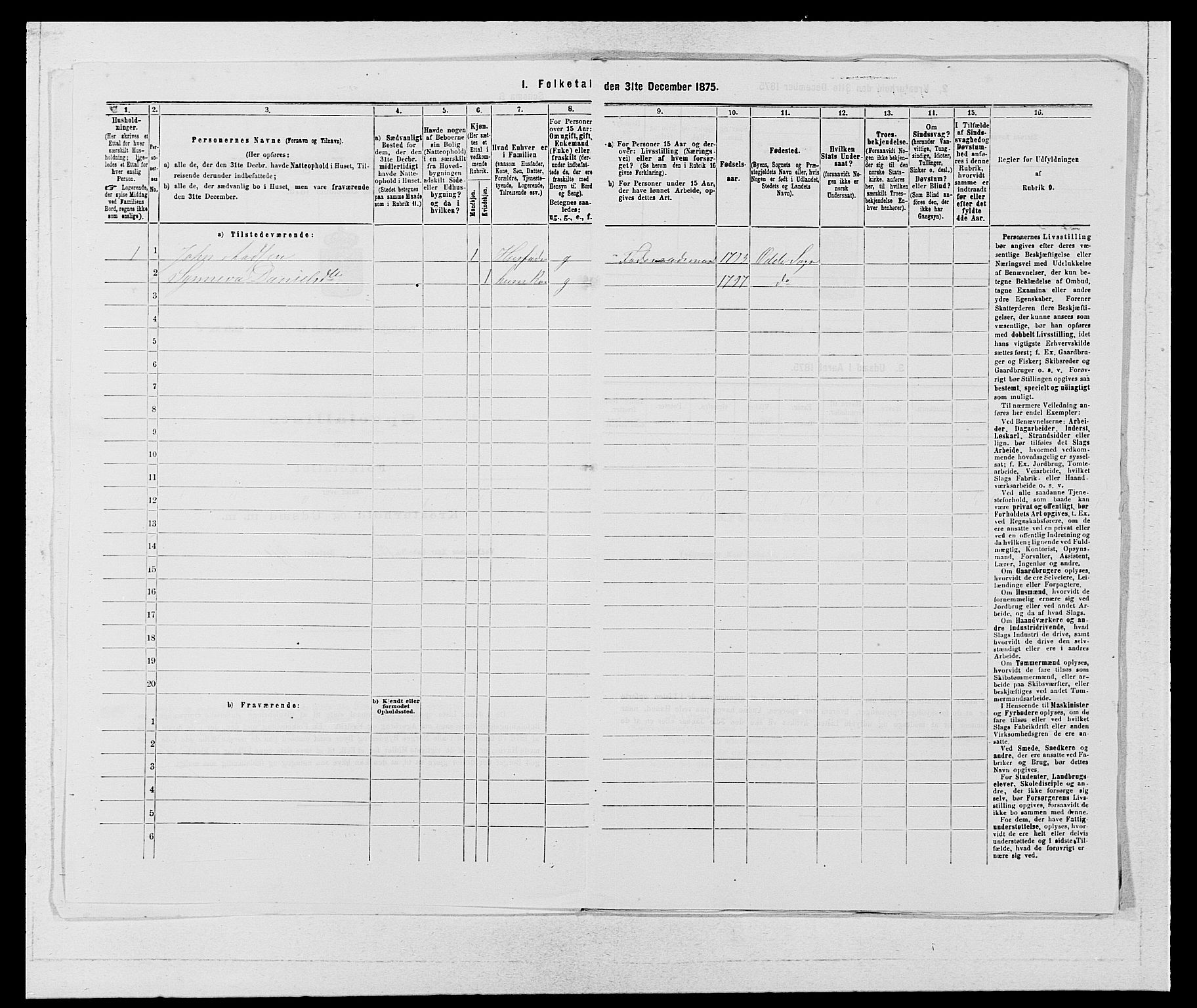 SAB, 1875 census for 1230P Ullensvang, 1875, p. 296