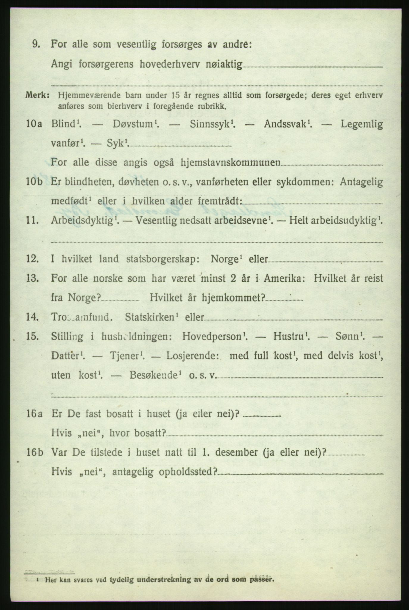 RA, 1920 census: Additional forms, 1920, p. 58