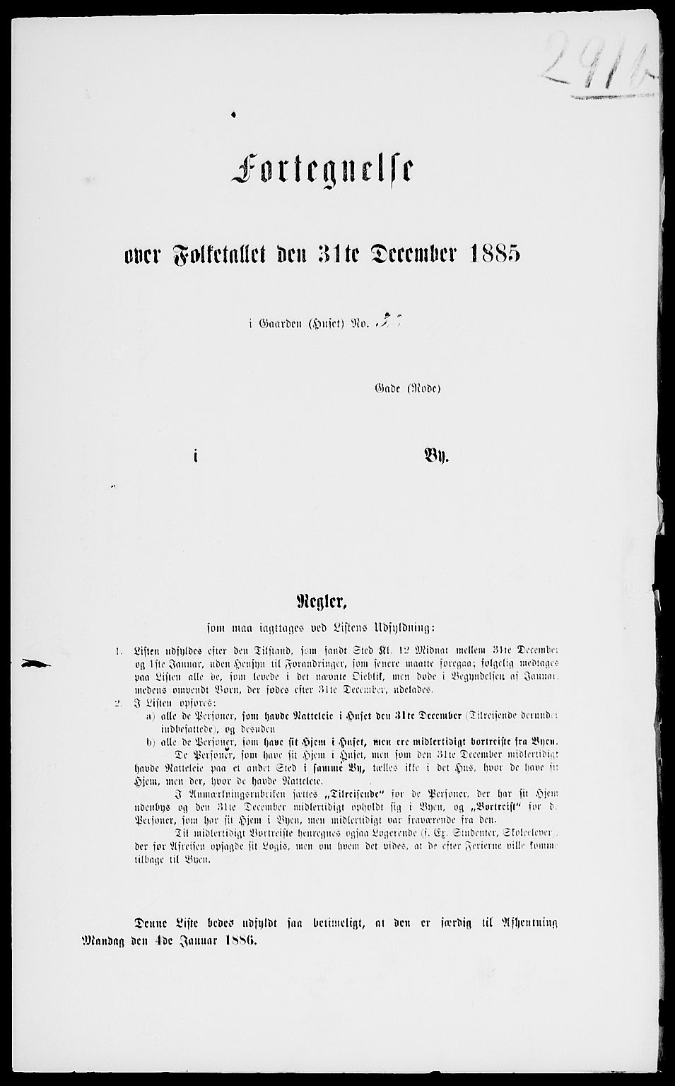 RA, 1885 census for 0301 Kristiania, 1885, p. 7934