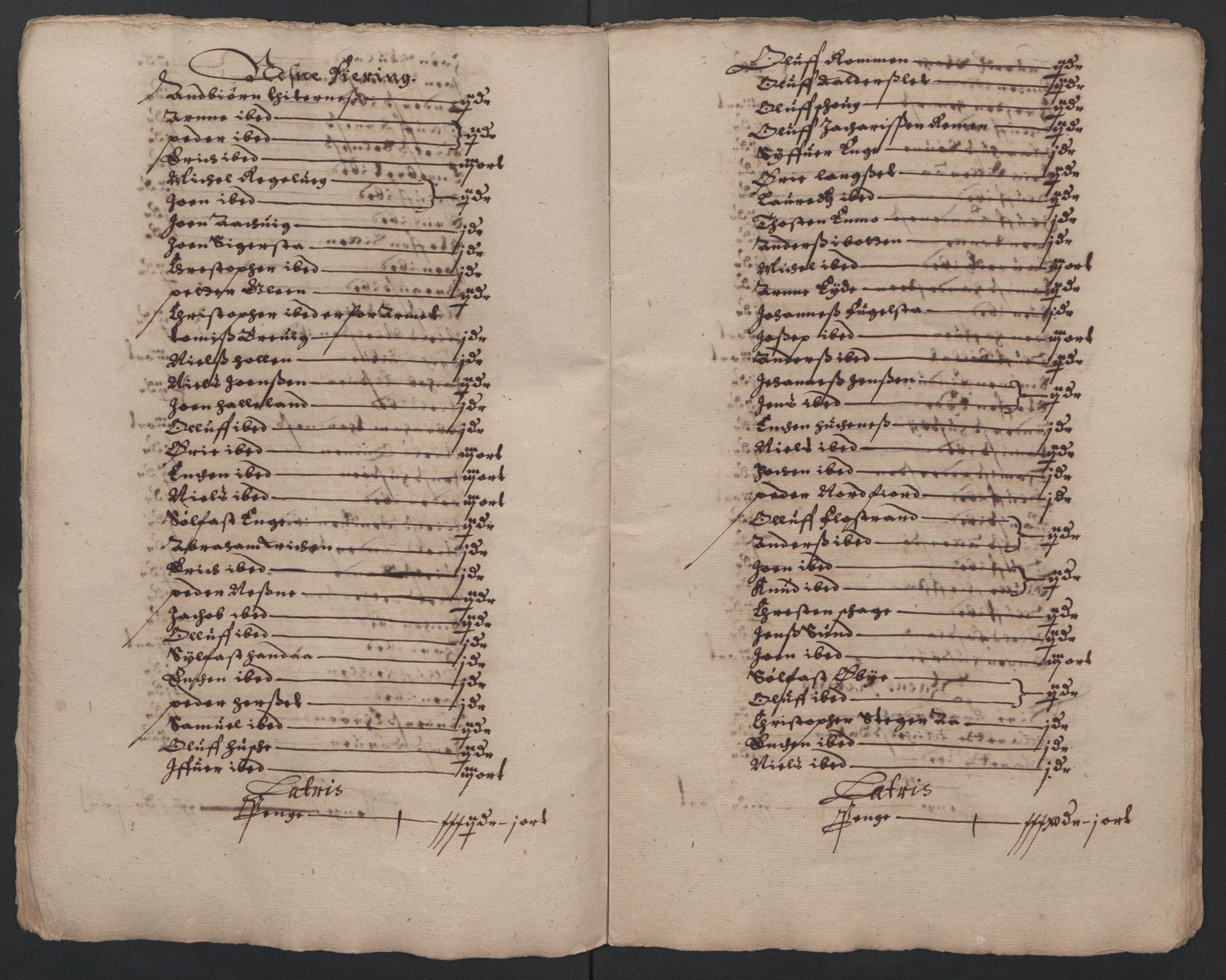 Rentekammeret inntil 1814, Reviderte regnskaper, Lensregnskaper, RA/EA-5023/R/Rb/Rbz/L0032: Nordlandenes len, 1640-1644