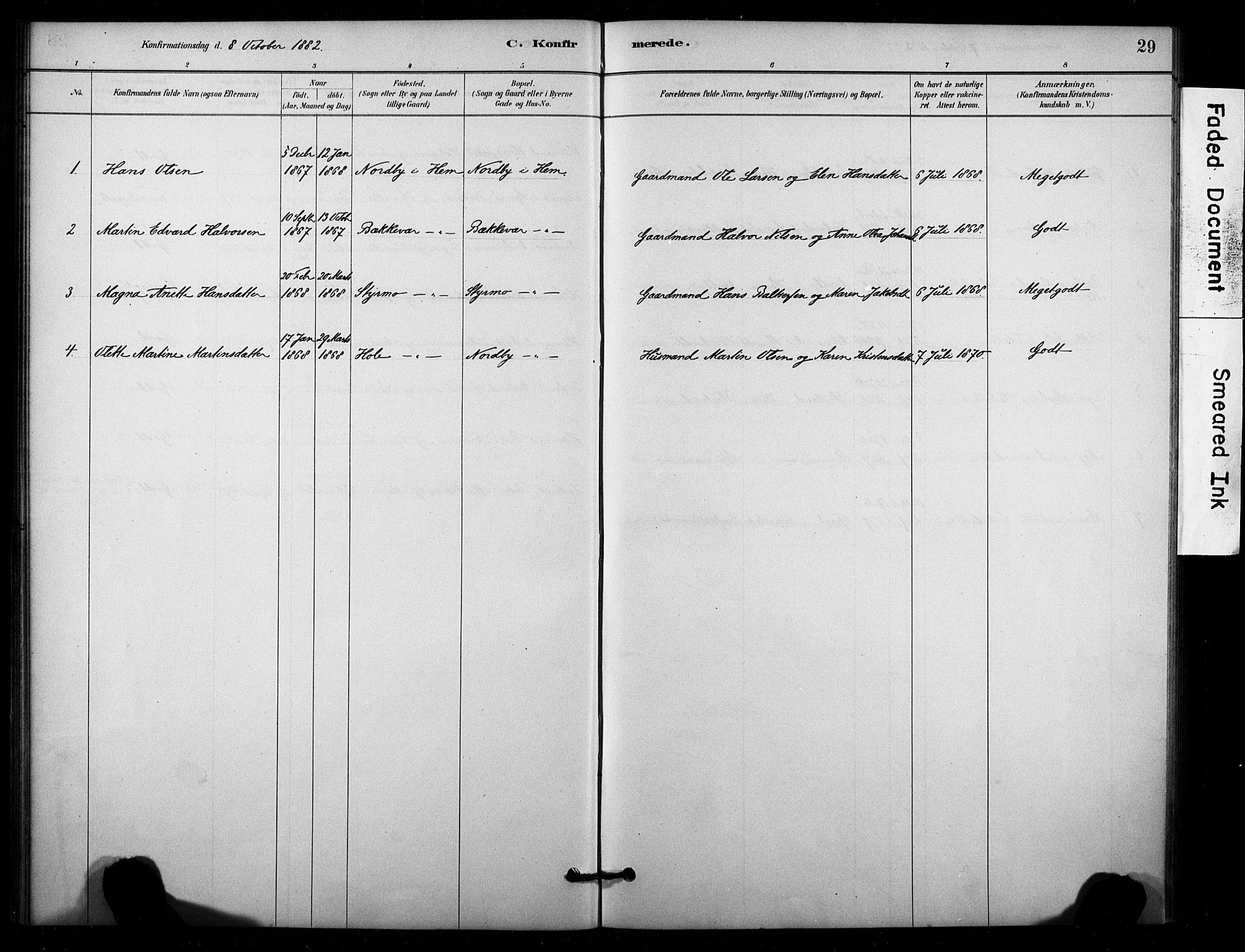 Lardal kirkebøker, AV/SAKO-A-350/F/Fc/L0001: Parish register (official) no. III 1, 1881-1906, p. 29