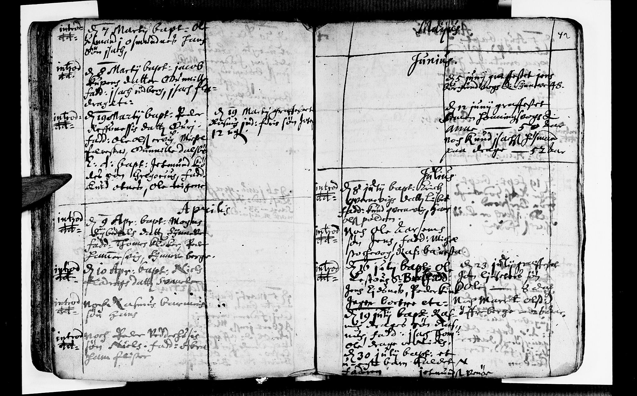 Selje sokneprestembete, AV/SAB-A-99938/H/Ha/Haa/Haaa: Parish register (official) no. A 1, 1668-1696, p. 42