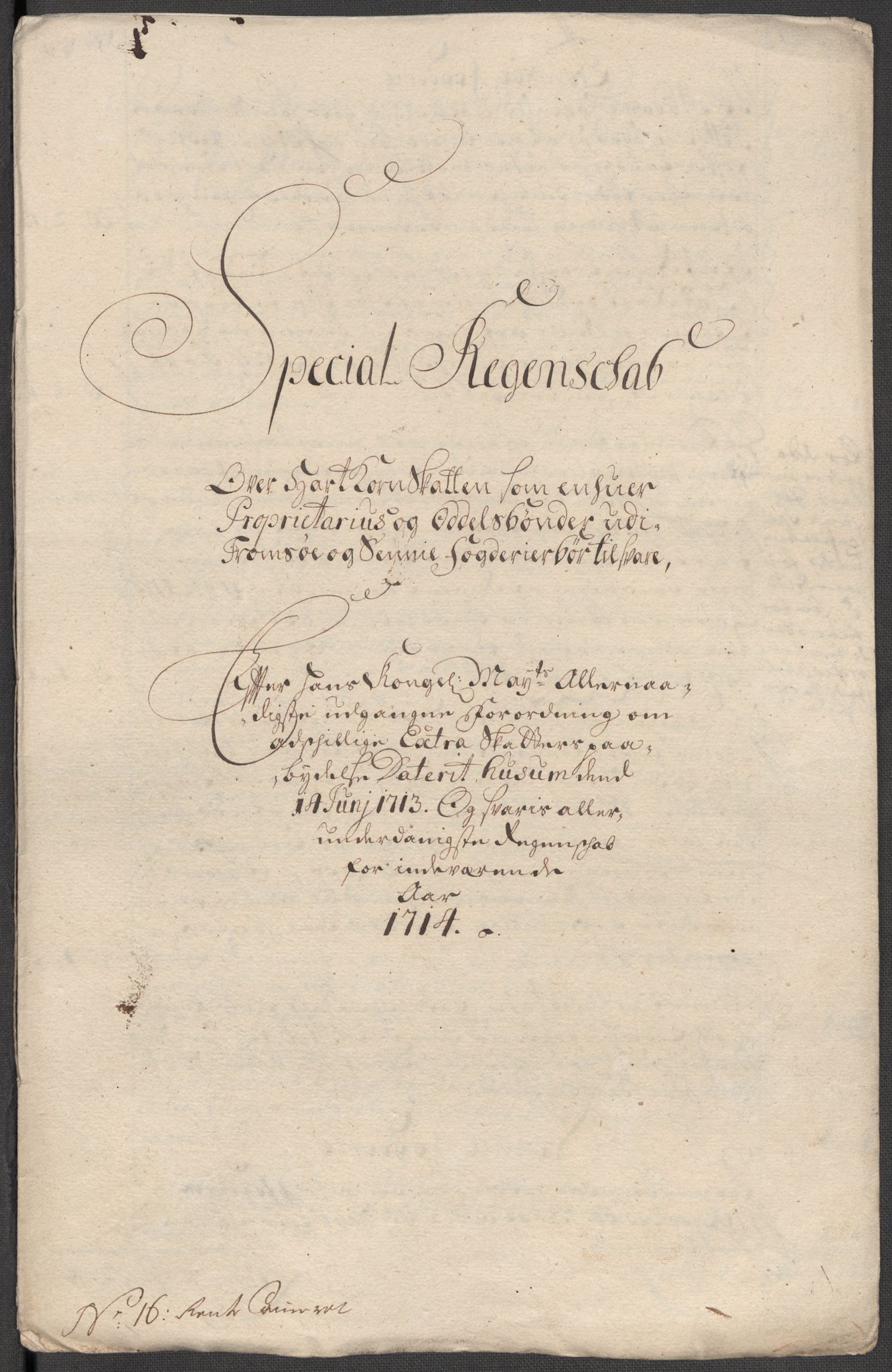 Rentekammeret inntil 1814, Reviderte regnskaper, Fogderegnskap, AV/RA-EA-4092/R68/L4760: Fogderegnskap Senja og Troms, 1714, p. 173