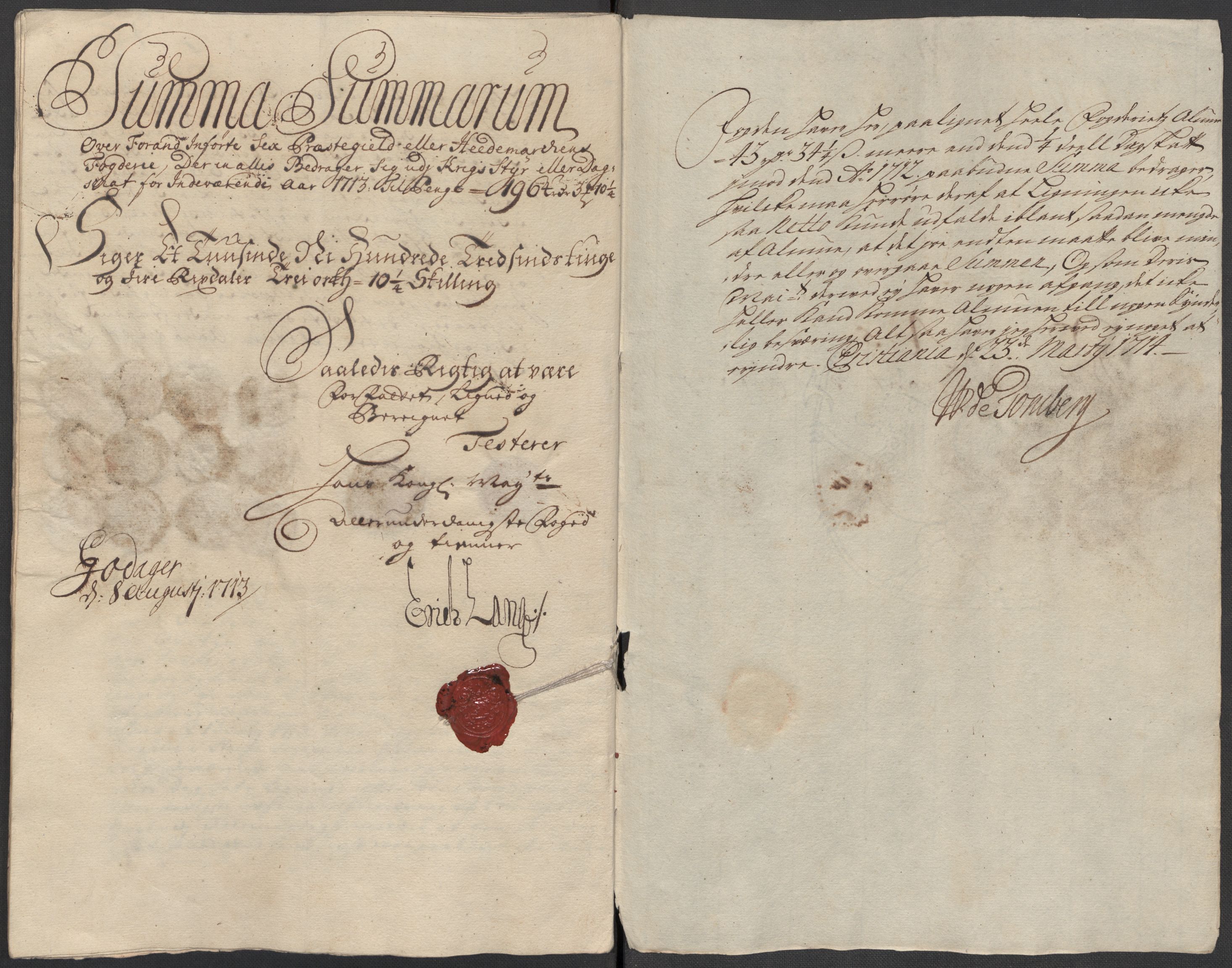 Rentekammeret inntil 1814, Reviderte regnskaper, Fogderegnskap, AV/RA-EA-4092/R16/L1050: Fogderegnskap Hedmark, 1713, p. 217