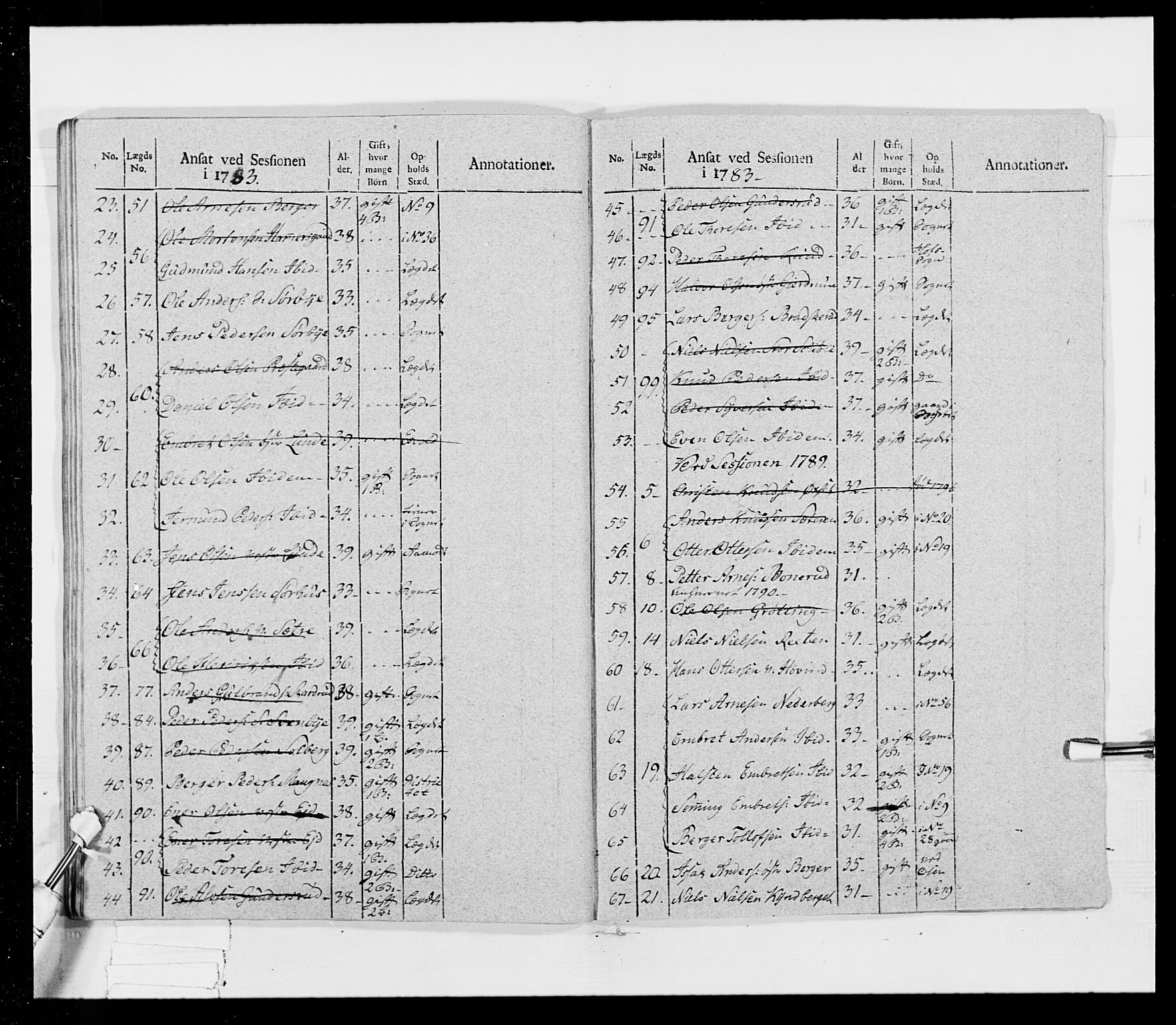 Generalitets- og kommissariatskollegiet, Det kongelige norske kommissariatskollegium, AV/RA-EA-5420/E/Eh/L0025: Skiløperkompaniene, 1766-1803, p. 169