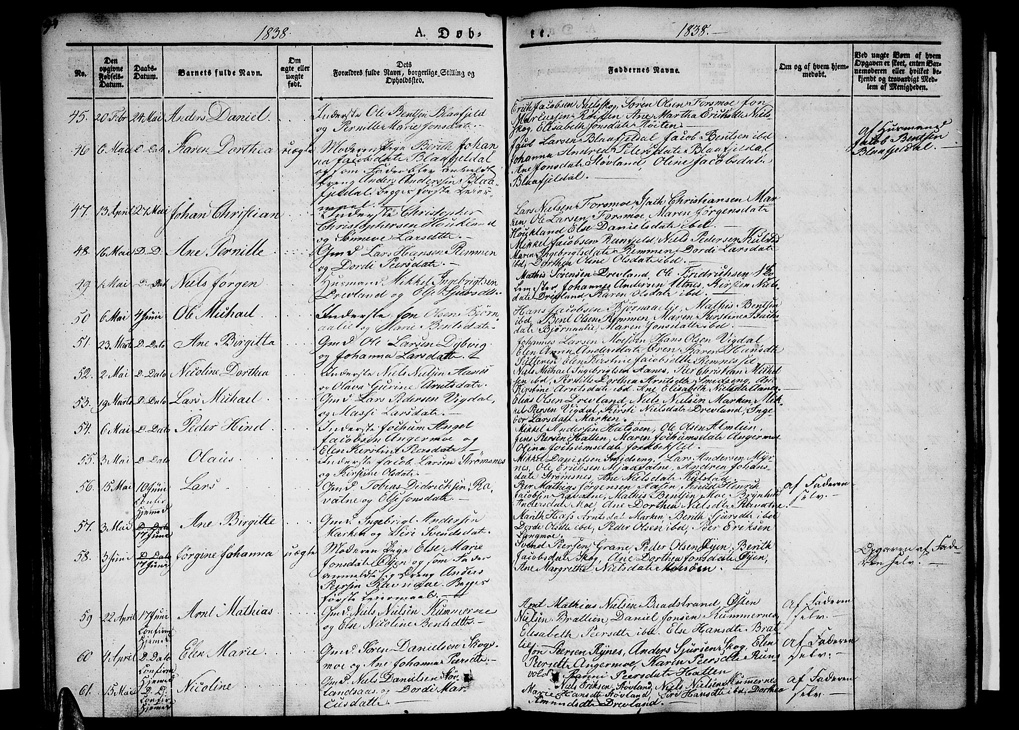 Ministerialprotokoller, klokkerbøker og fødselsregistre - Nordland, SAT/A-1459/820/L0289: Parish register (official) no. 820A10, 1826-1845, p. 94