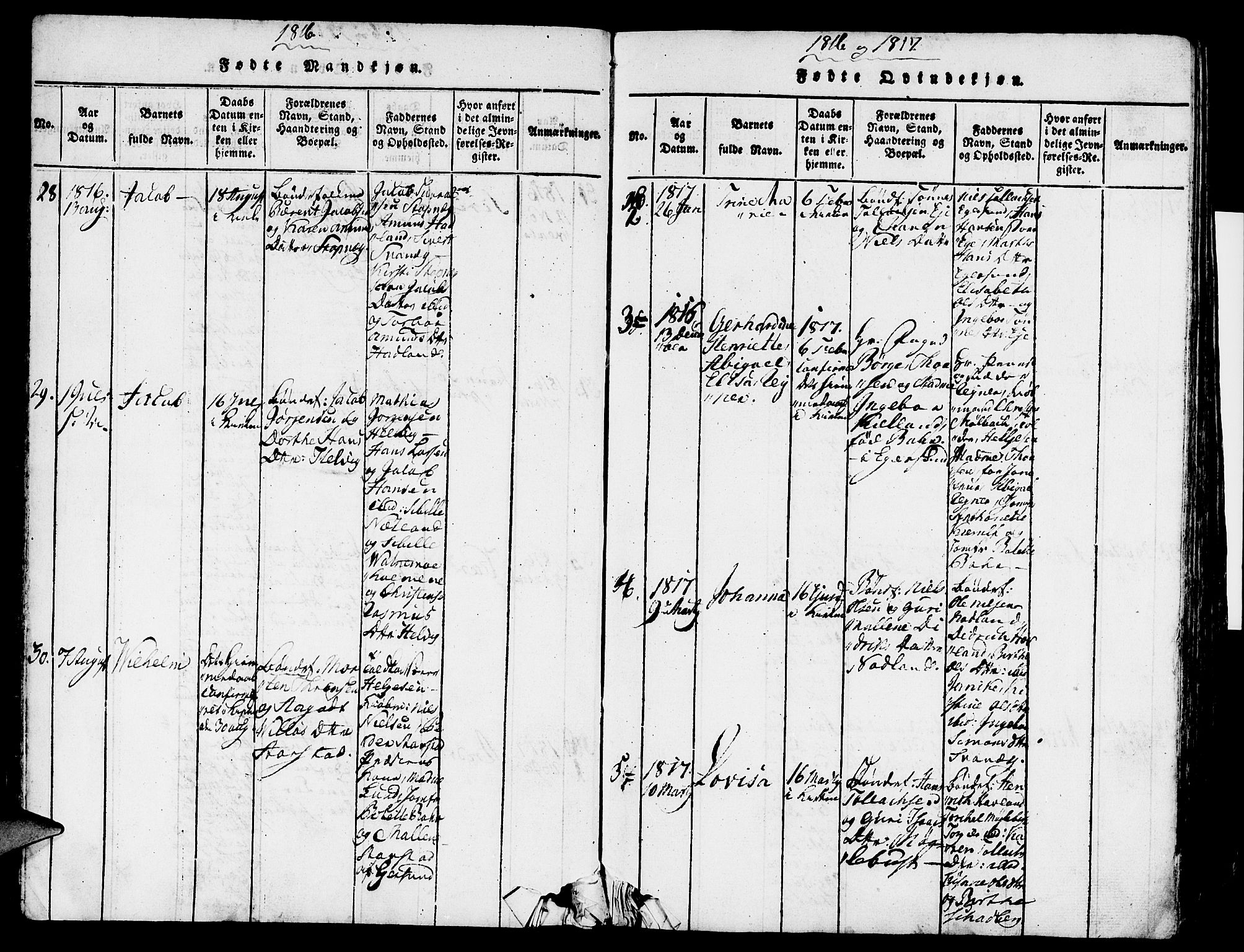 Eigersund sokneprestkontor, AV/SAST-A-101807/S08/L0007: Parish register (official) no. A 7, 1815-1827